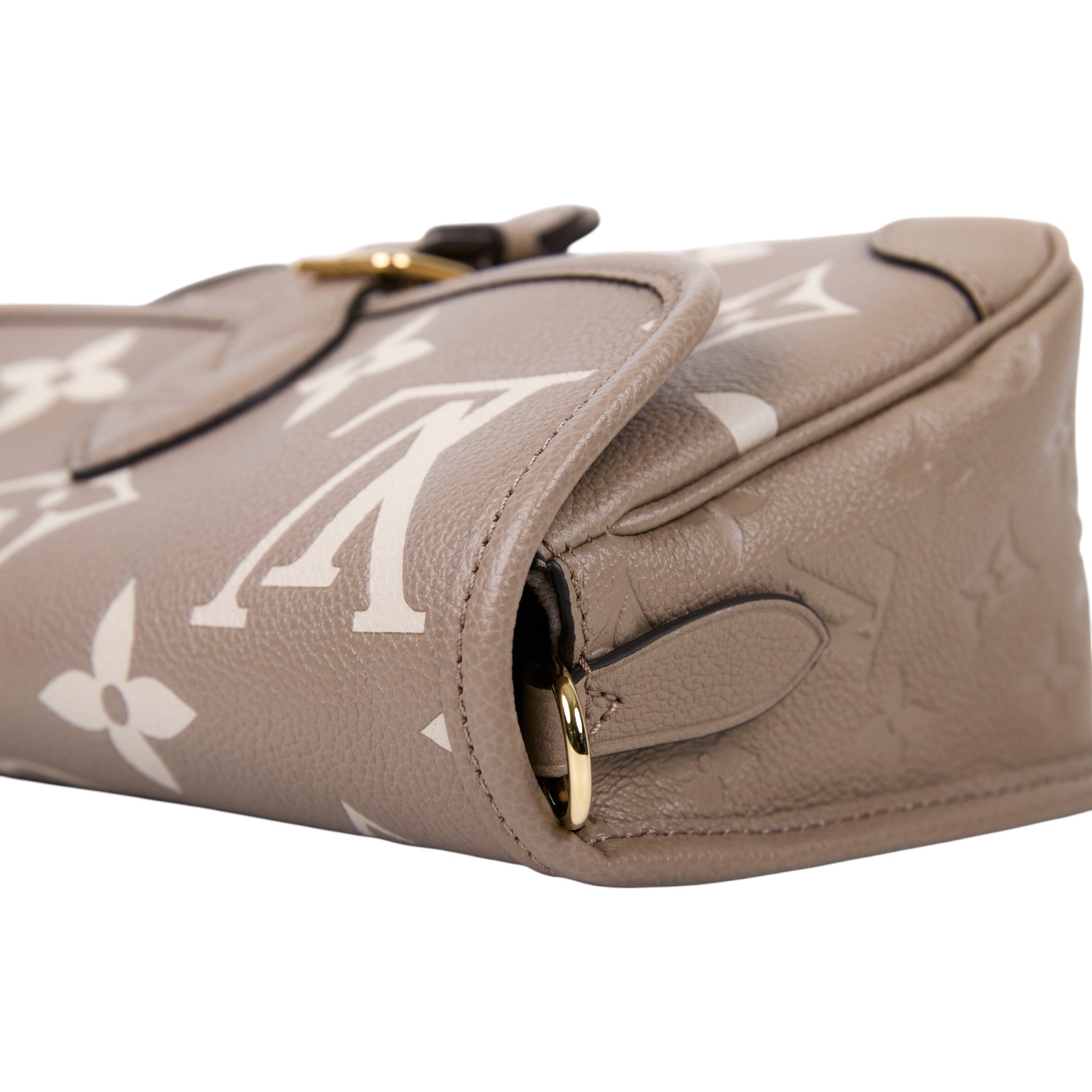 路易威登 LOUIS VUITTON Diane 腋下包法棍 單肩背包 斑鳩灰 奶油色 M46583 晶片款 斑鳩灰Diane肩背包 原廠盒子/防塵袋/背帶2