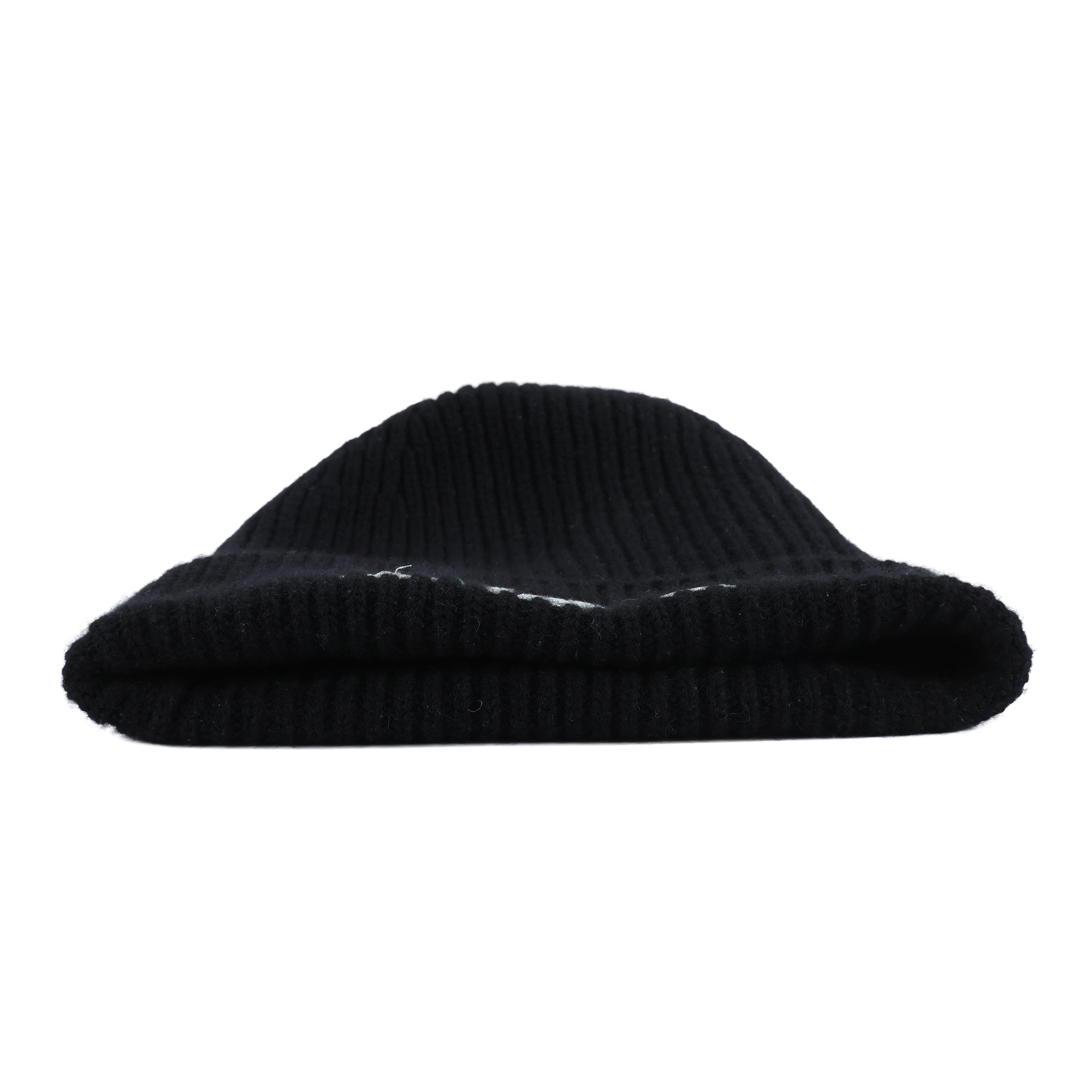 路易威登 LOUIS VUITTON Headline 毛帽 M77872 黑針織白LOGO毛帽 無附屬品