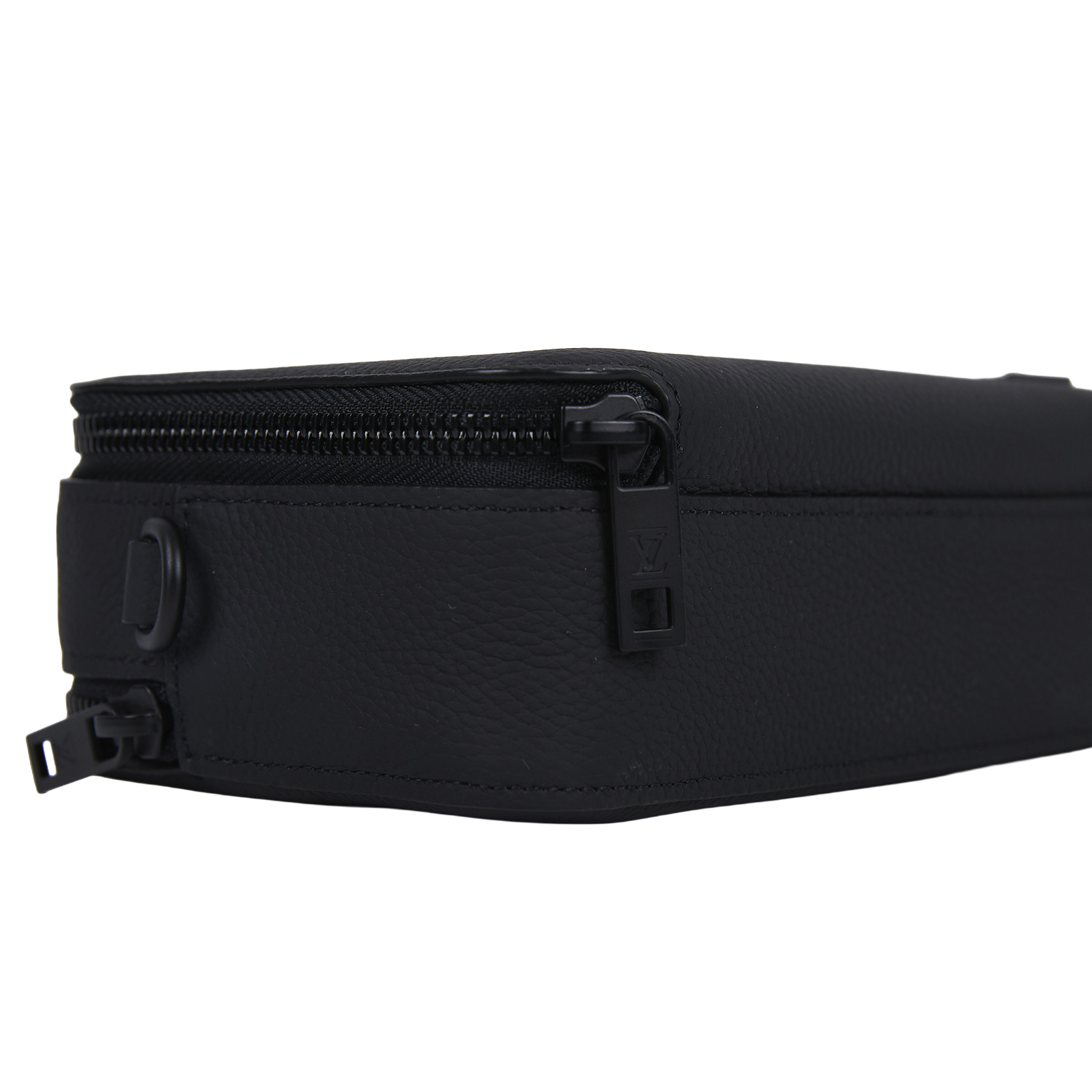路易威登 LOUIS VUITTON Alpha 隨身錢包 小牛皮 黑色 M59161 晶片款 黑皮革Alpha側背包 防塵袋/背帶