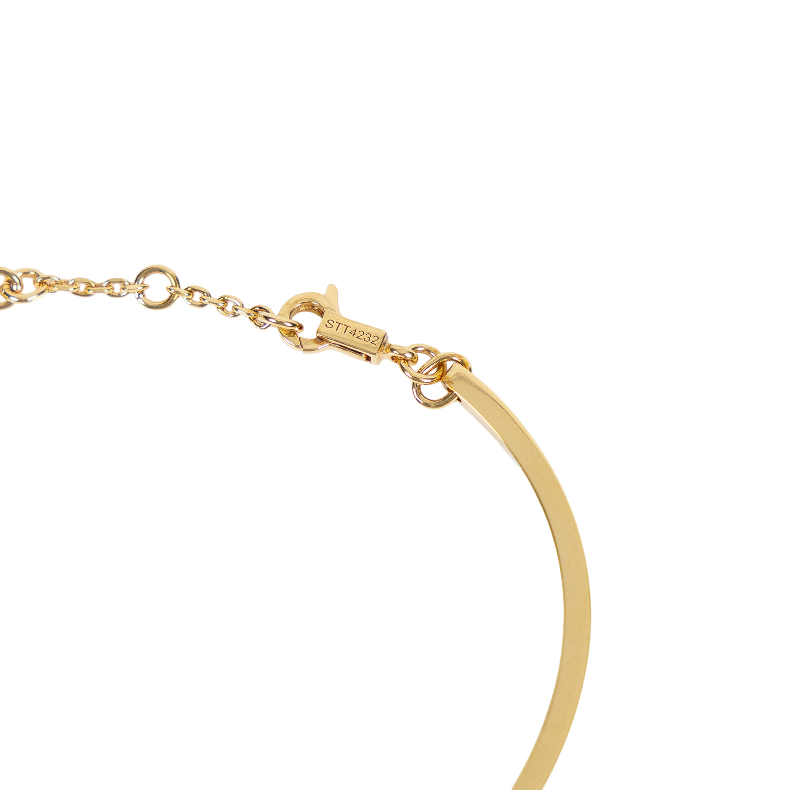  思琳 CELINE Triomphe 鉸接式 手鐲 金色黃銅 46Z676BRA.35OR 金色凱旋手環 原廠盒子/防塵袋