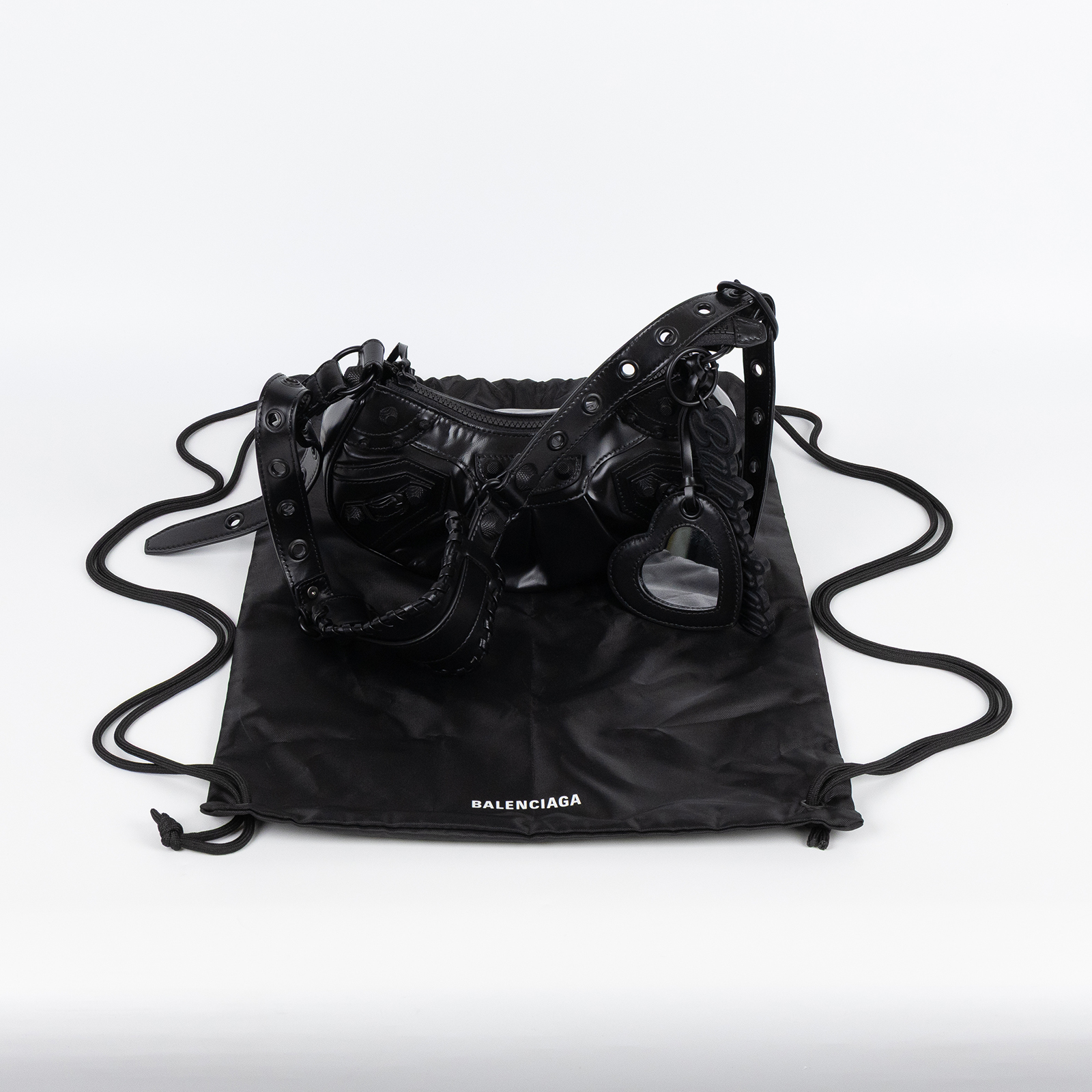 巴黎世家 BALENCIAGA Le cagole XS 半月 可頌包 6713092AAO0 CAGOLE XS 防塵袋/鏡子/吊飾