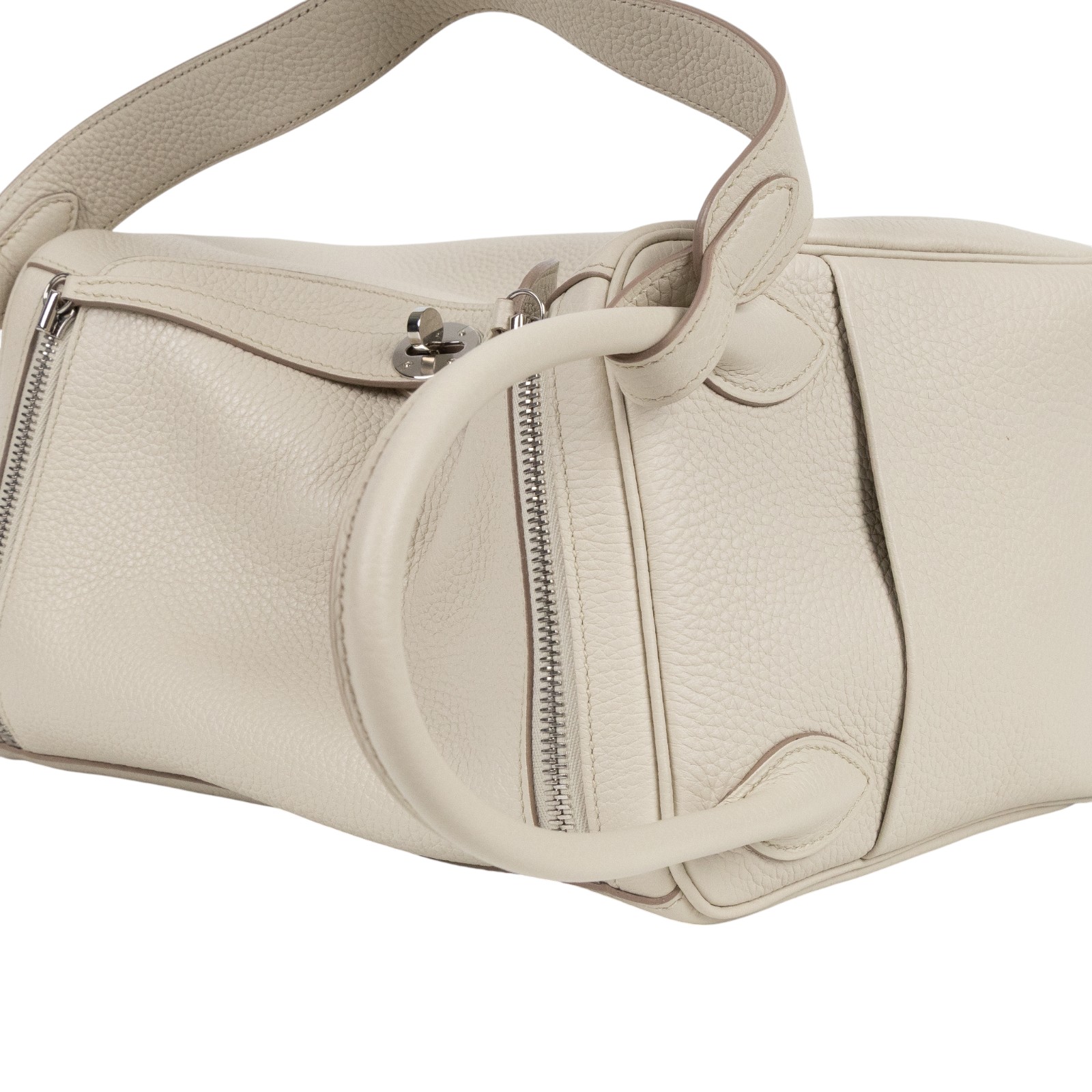 愛馬仕 Hermes Lindy 琳迪包 30 LD30 CMA 002 AM C刻 奶昔白 LINDY 30 原廠盒子/防塵袋/雨衣