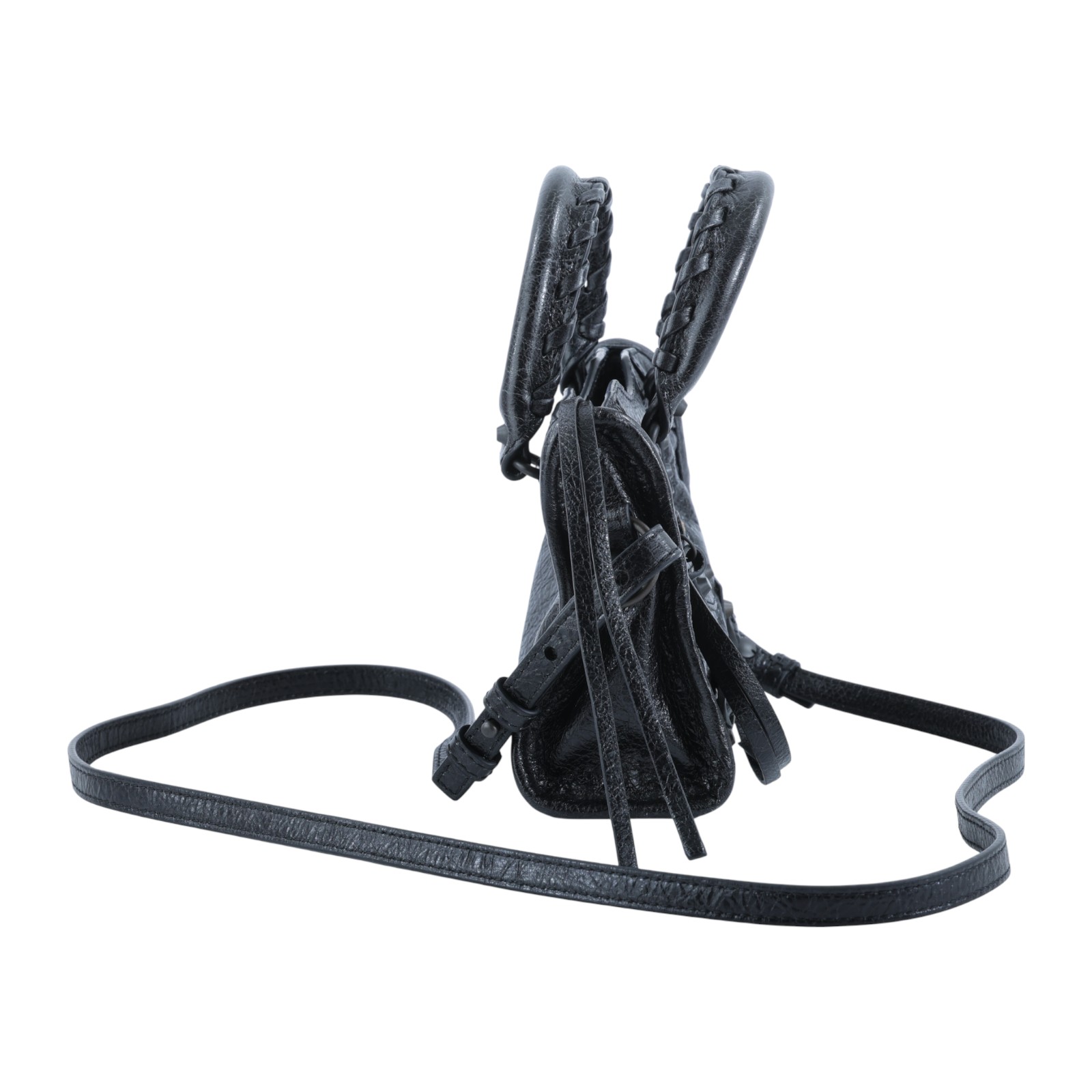 巴黎世家 BALENCIAGA Le City 機車包 Neo 8196712ABEK 黑Le City Bag Nano機車包 防塵袋/購買證明