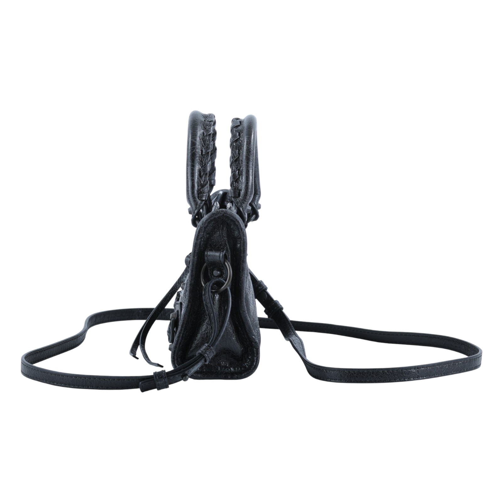 巴黎世家 BALENCIAGA Le City 機車包 Neo 8196712ABEK 黑Le City Bag Nano機車包 防塵袋/購買證明