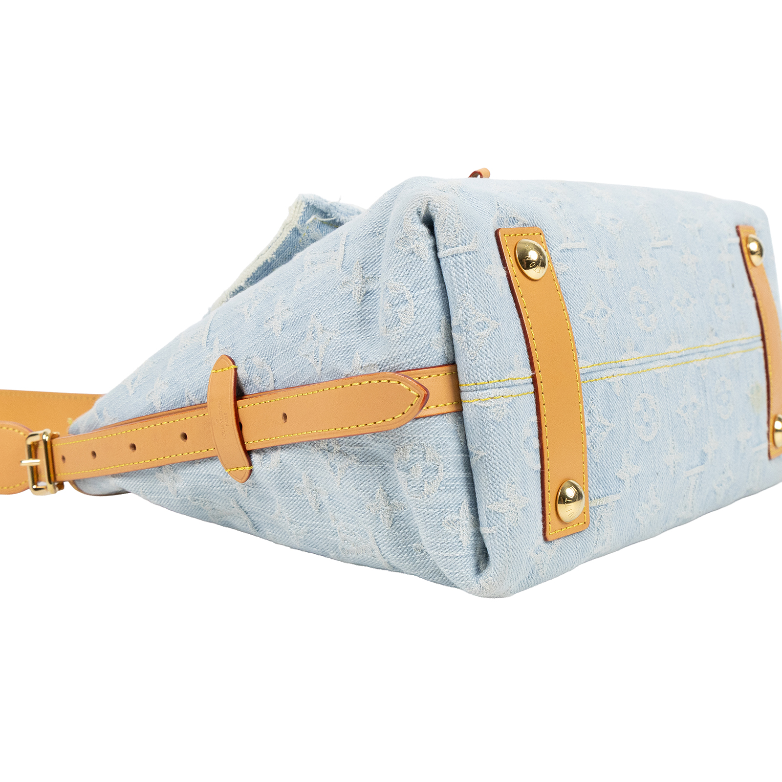 路易威登 LOUIS VUITTON CarryAll PM 肩背包 丹寧 M11462 晶片款 丹寧CARRYALL PM 內袋/吊牌