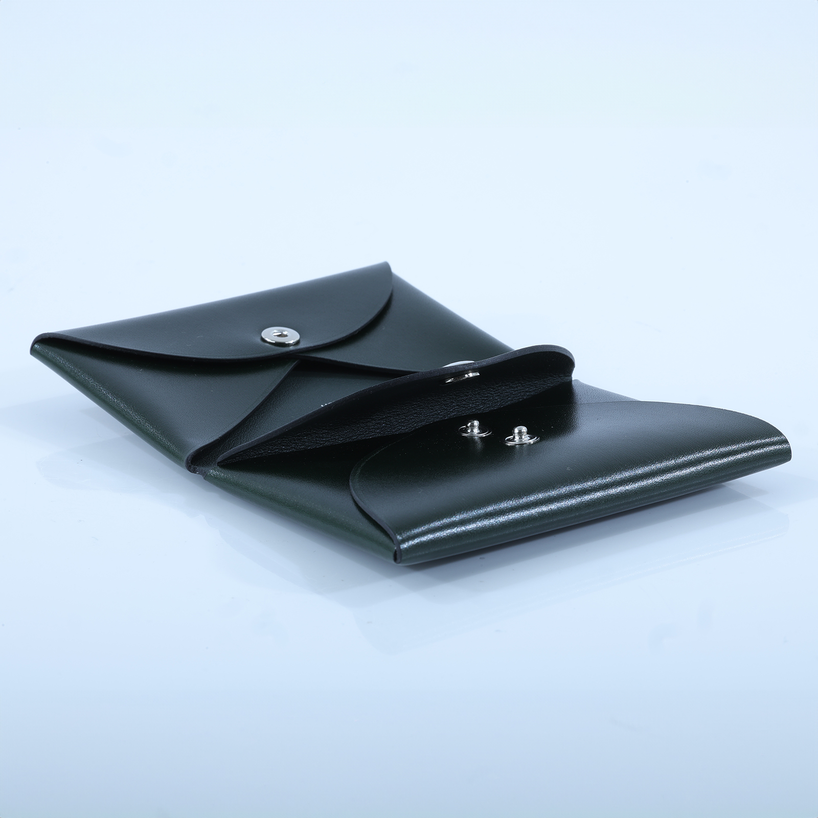 愛馬仕 Hermes Calvi Duo 卡包 CALD W MZ 007 HA W刻 深綠CALVE DUO BOX皮 原廠盒子