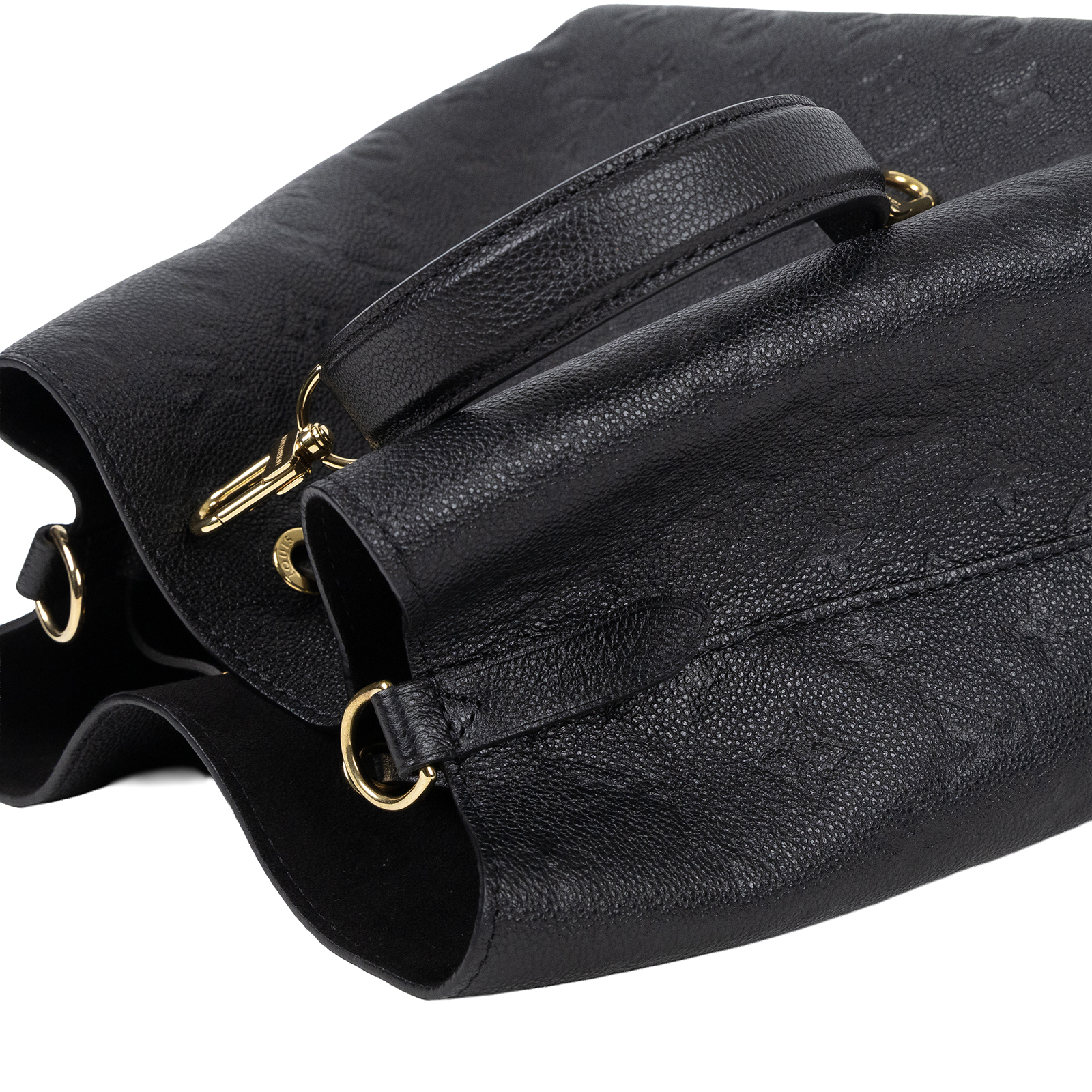 路易威登 LOUIS VUITTON NéoNoé MM 黑色 粒面壓花牛皮 束口水桶包 M45256 晶片款  原廠盒子/防塵袋/背帶2/購買證明