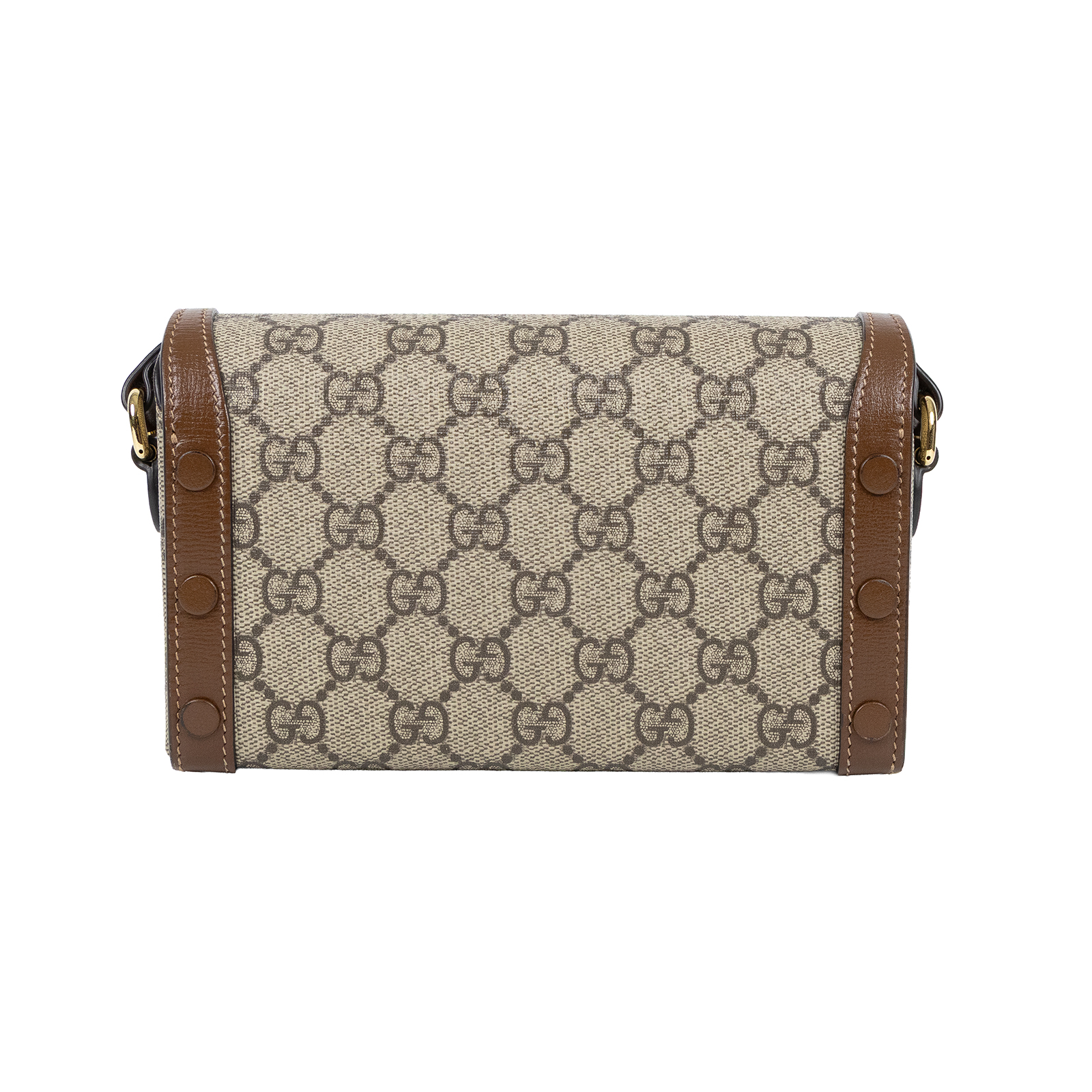 古馳 GUCCI Horsebit 1955 馬銜扣 迷你袋 斜背包 烏木色 699296 92TCG  原廠盒子/防塵袋/購買證明