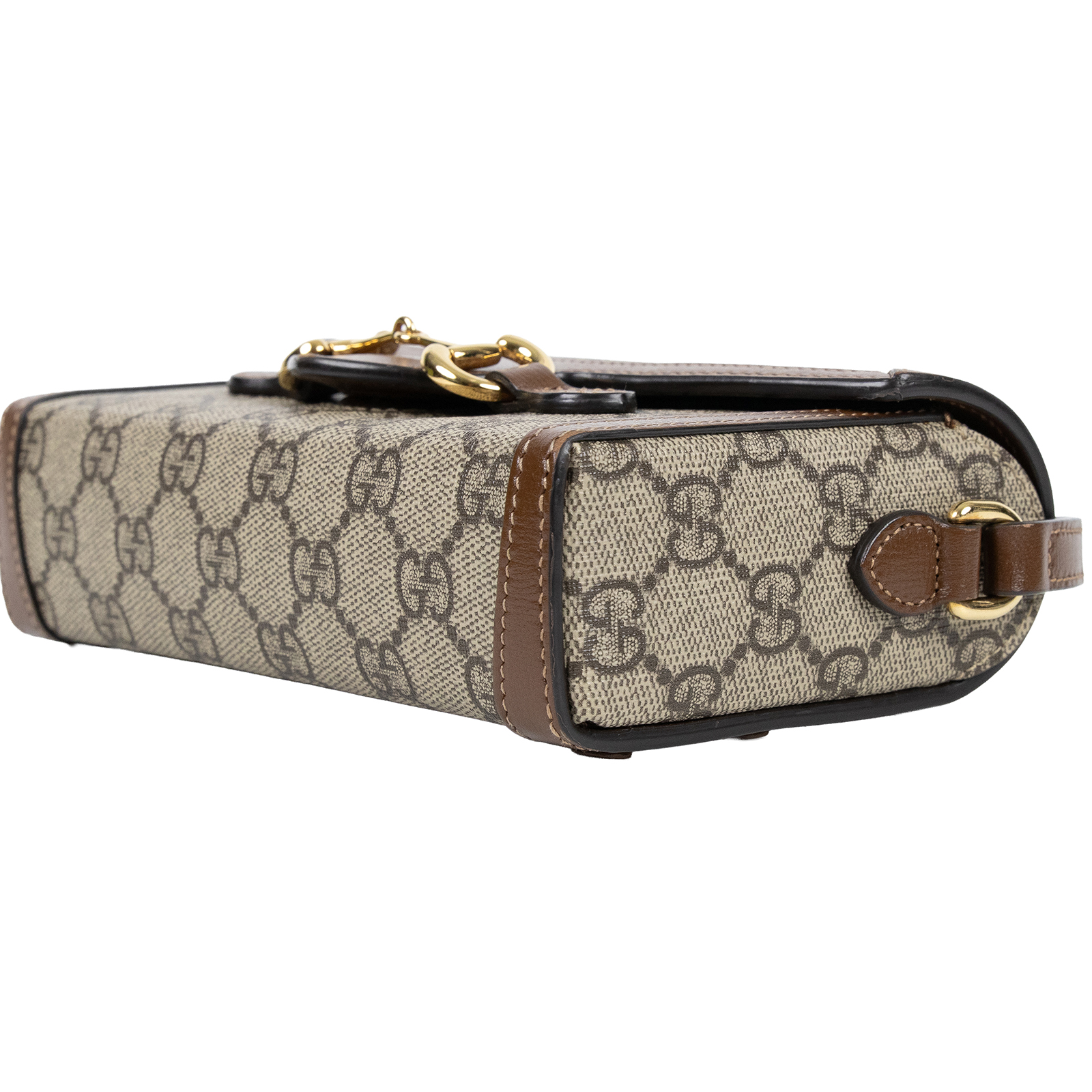 古馳 GUCCI Horsebit 1955 馬銜扣 迷你袋 斜背包 烏木色 699296 92TCG  原廠盒子/防塵袋/購買證明