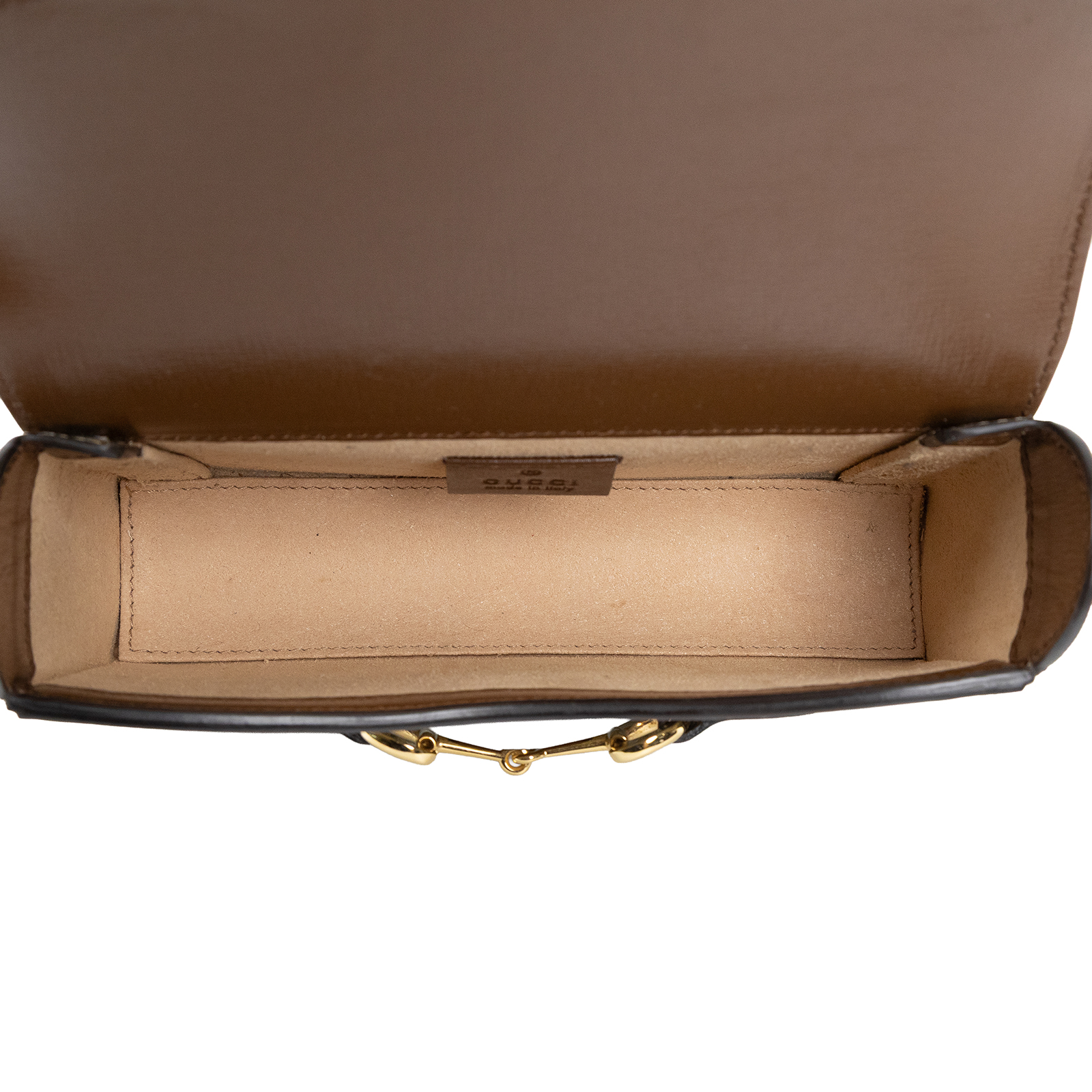 古馳 GUCCI Horsebit 1955 馬銜扣 迷你袋 斜背包 烏木色 699296 92TCG  原廠盒子/防塵袋/購買證明