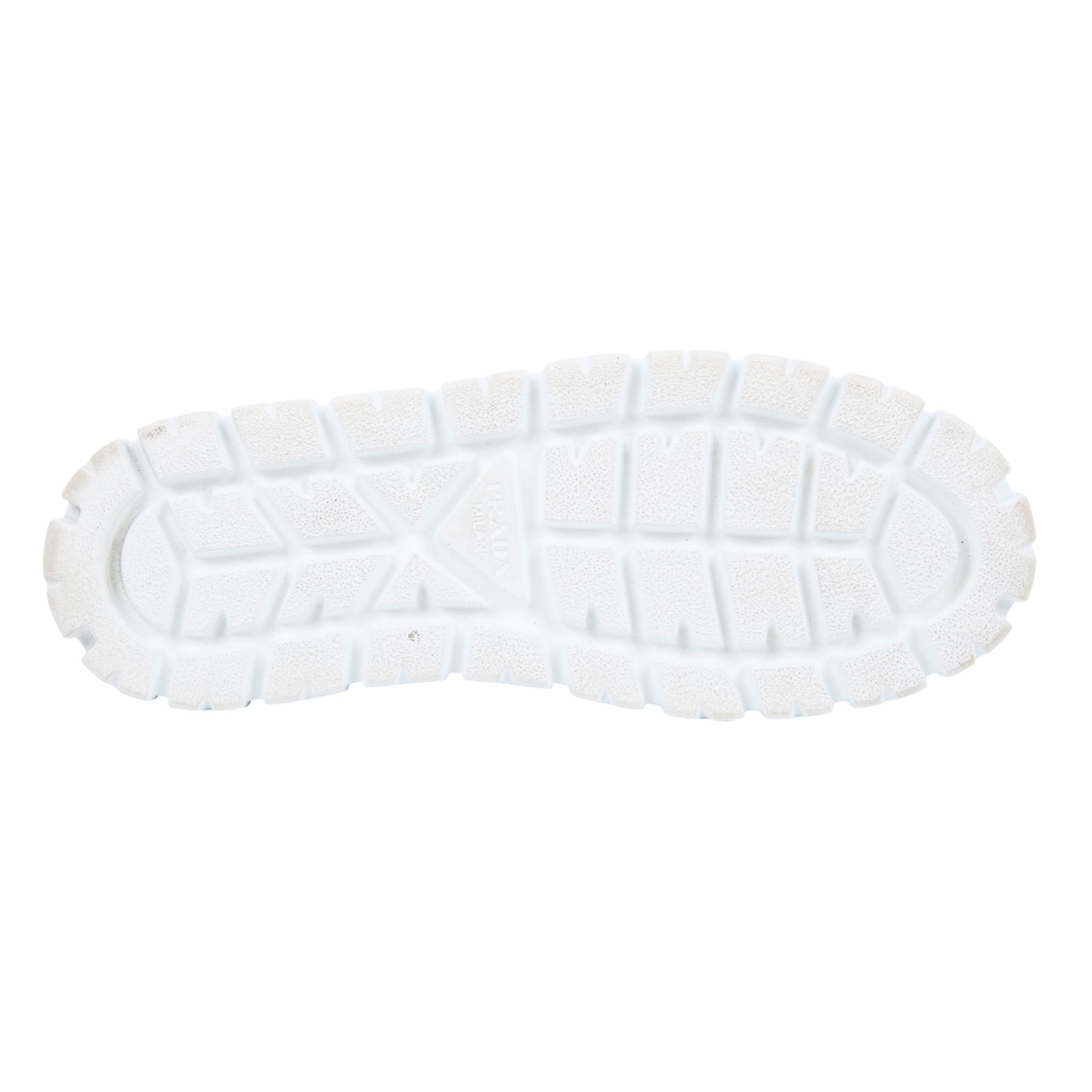 普拉達 PRADA 運動鞋 1E947M_3LEN_38 白絨毛內裡厚底鞋#38 原廠盒子/防塵袋