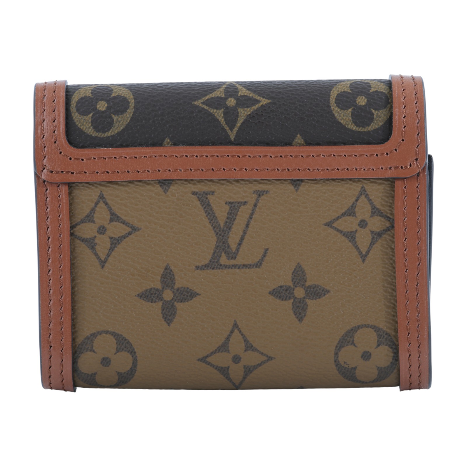 路易威登 LOUIS VUITTON Dauphine 小型錢包 短夾 M68725 晶片款 原花Dauphine三折短夾 原廠盒子/防塵袋