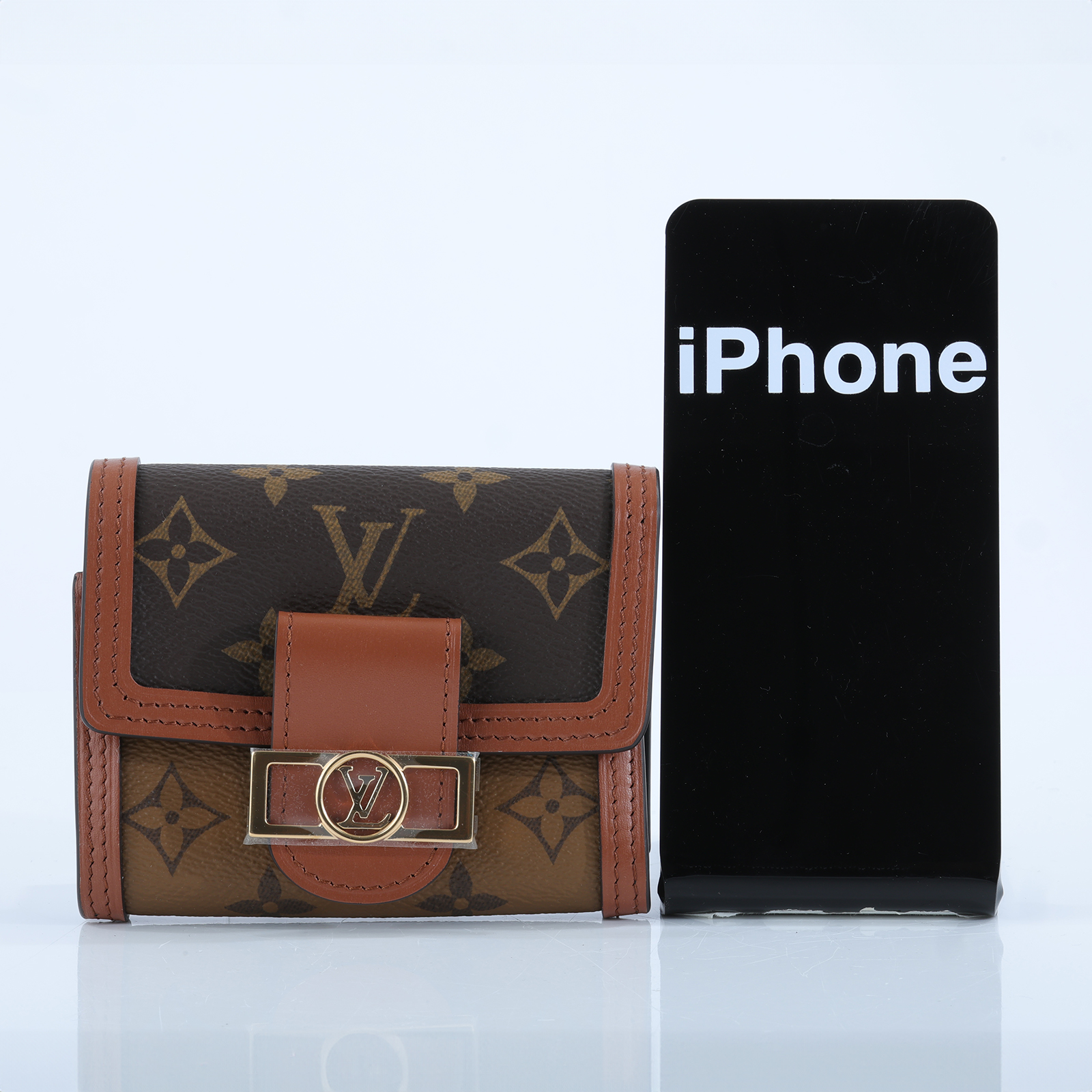 路易威登 LOUIS VUITTON Dauphine 小型錢包 短夾 M68725 晶片款 原花Dauphine三折短夾 原廠盒子/防塵袋