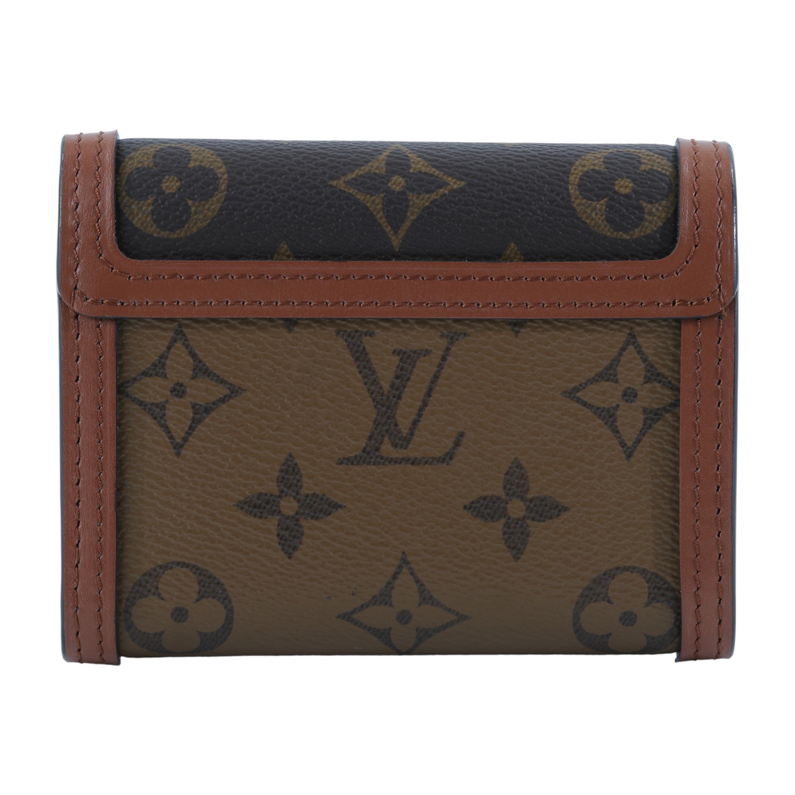 路易威登 LOUIS VUITTON Dauphine 小型錢包 短夾 M68725 晶片款 原花Dauphine三折短夾 無附屬品