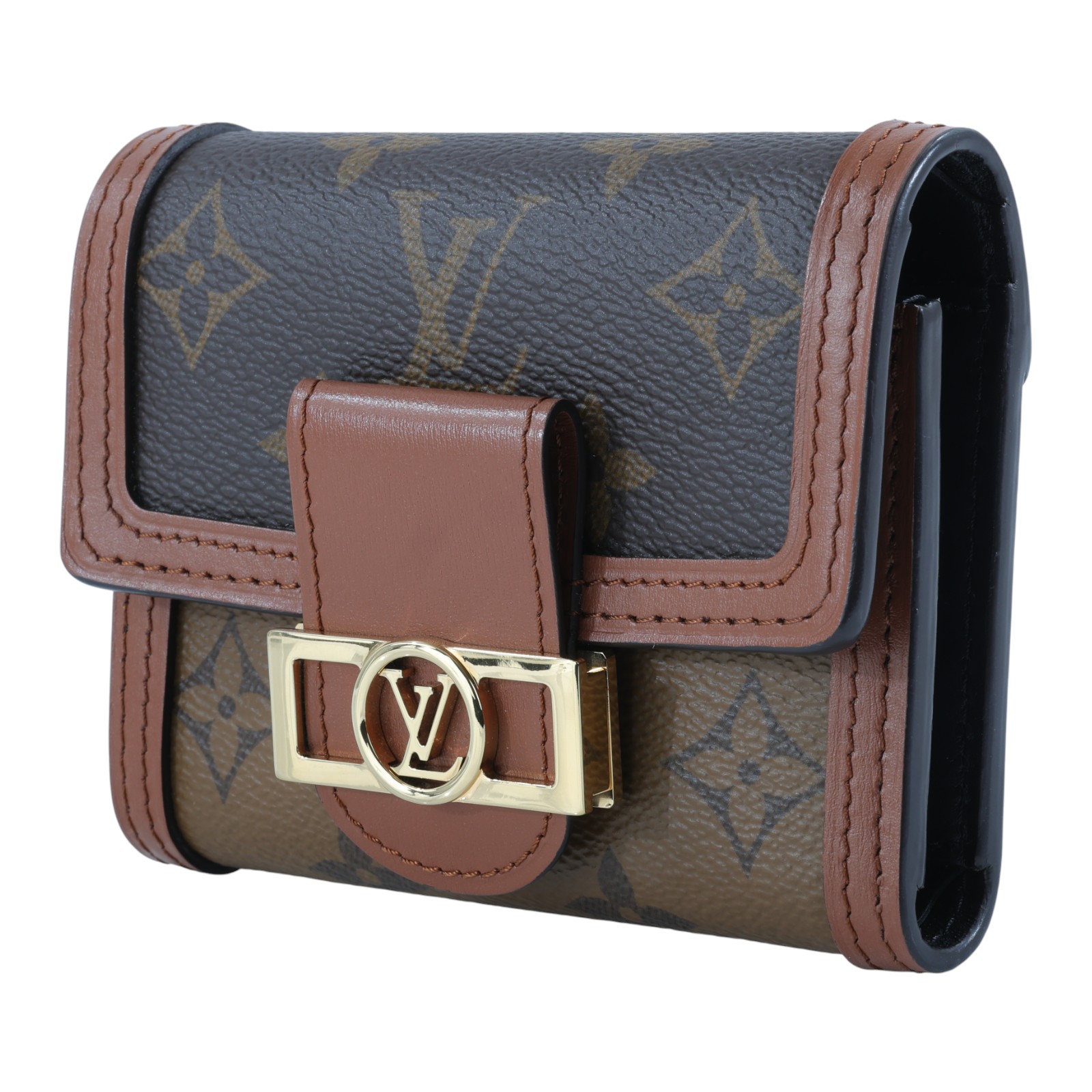 路易威登 LOUIS VUITTON Dauphine 小型錢包 短夾 M68725 晶片款 原花Dauphine三折短夾 無附屬品