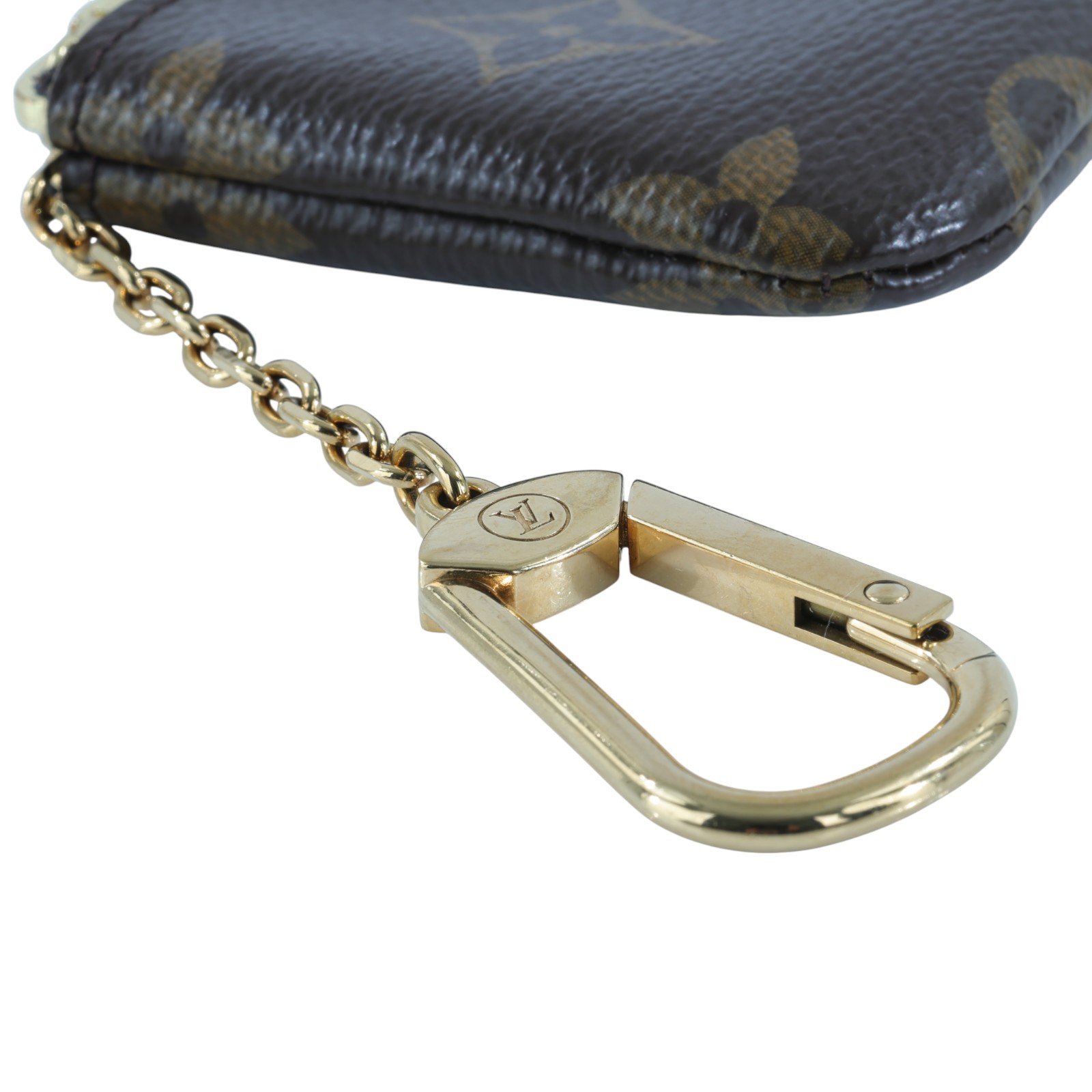 路易威登 LOUIS VUITTON 鑰匙零錢包 吊飾 經典帆布 M62650 原花鑰匙包 無附屬品