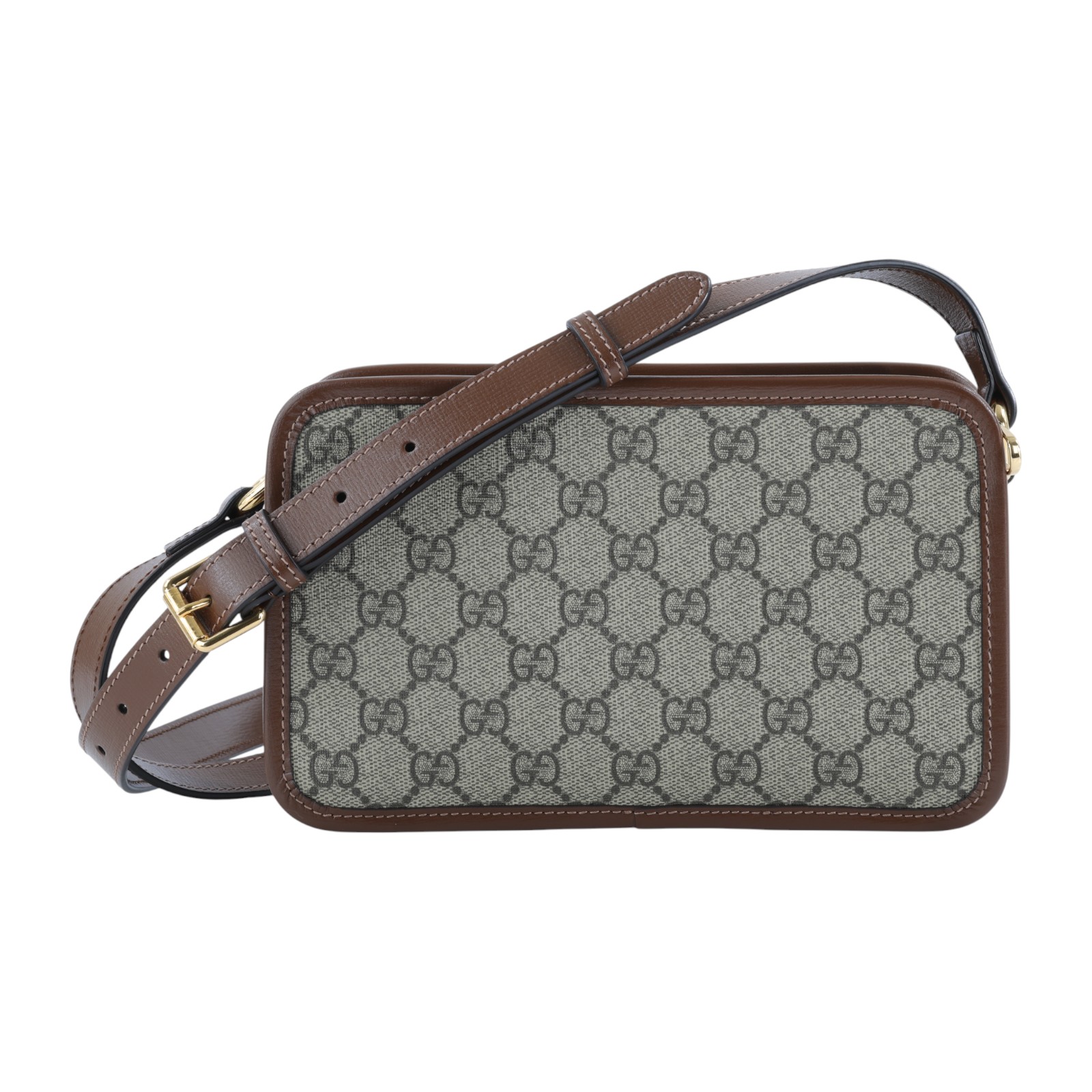 古馳 GUCCI Interlocking G 迷你袋 隨身 肩背 斜背包 658572 92TCG 棕GG紋相機包 無附屬品