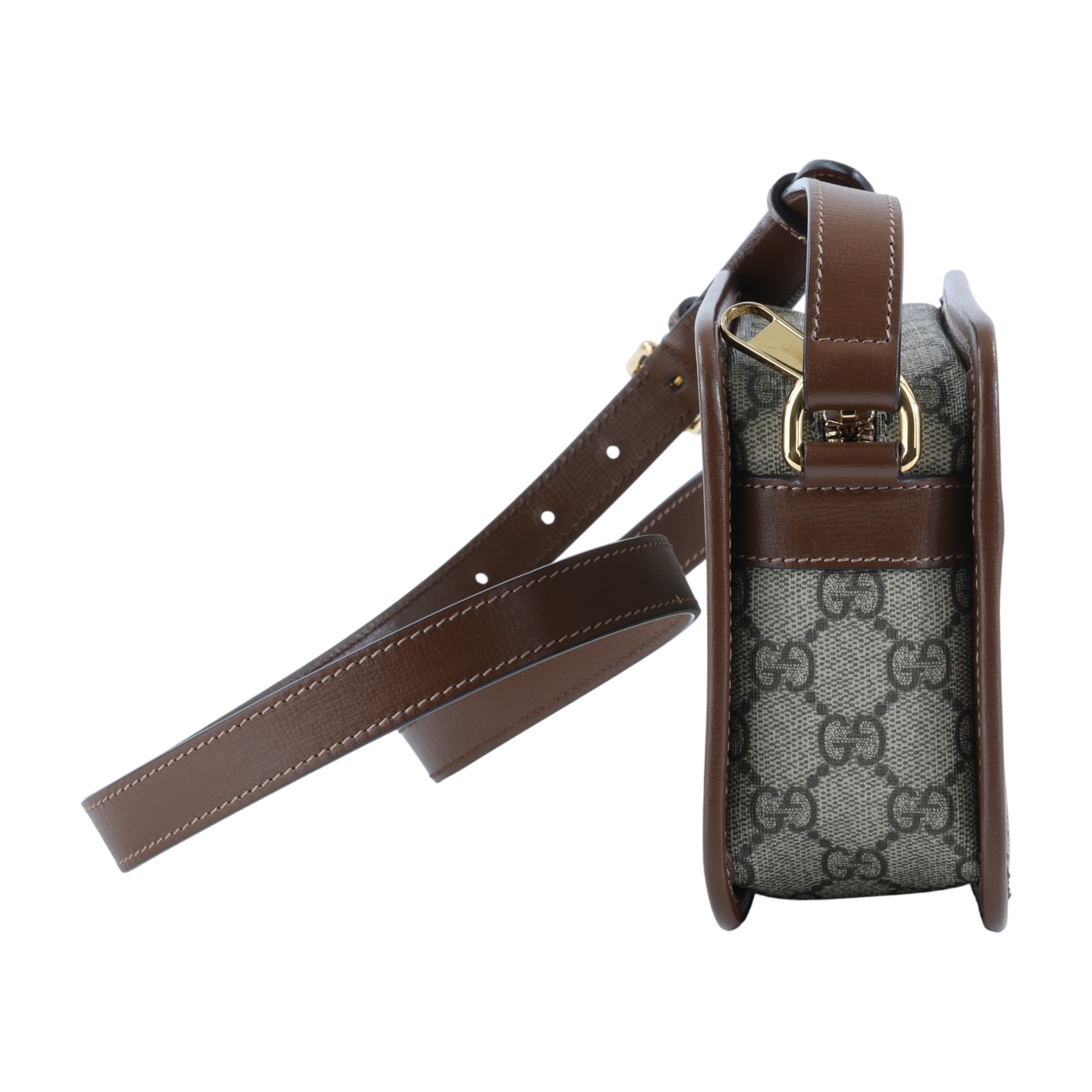 古馳 GUCCI Interlocking G 迷你袋 隨身 肩背 斜背包 658572 92TCG 棕GG紋相機包 無附屬品
