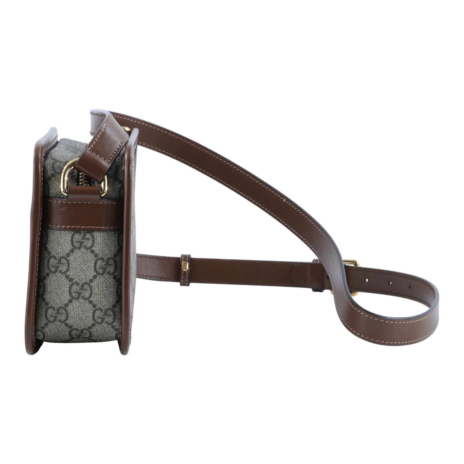 古馳 GUCCI Interlocking G 迷你袋 隨身 肩背 斜背包 658572 92TCG 棕GG紋相機包 無附屬品