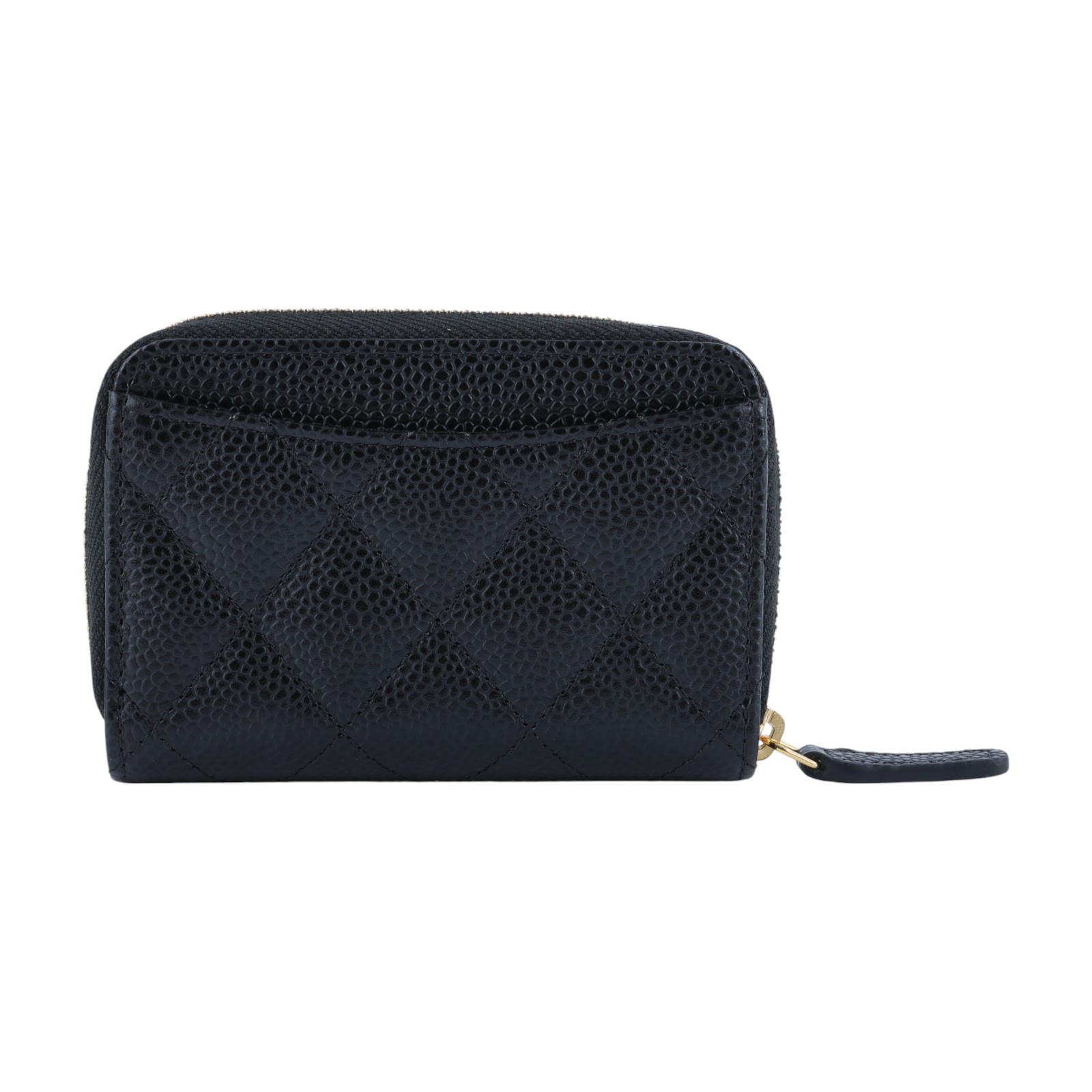 香奈兒 CHANEL 經典 拉鏈零錢包 錢包 卡夾 AP0216 Y01864 31開 黑銀荔枝拉鍊零錢卡包 原廠盒子/防塵袋/購買證明