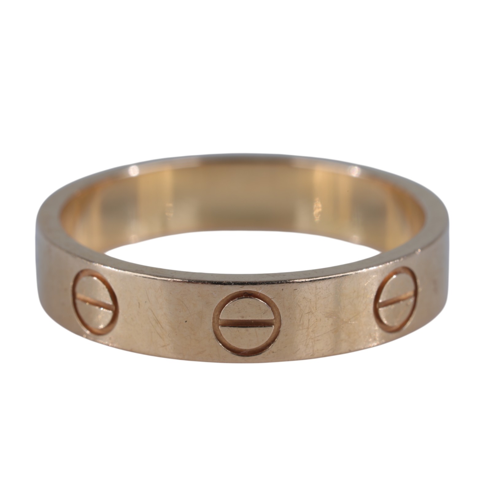 卡地亞 CARTIER Love 戒指 小型款 B4085250 18KRG LOVE戒指#50 原廠盒子2/購買證明/保書