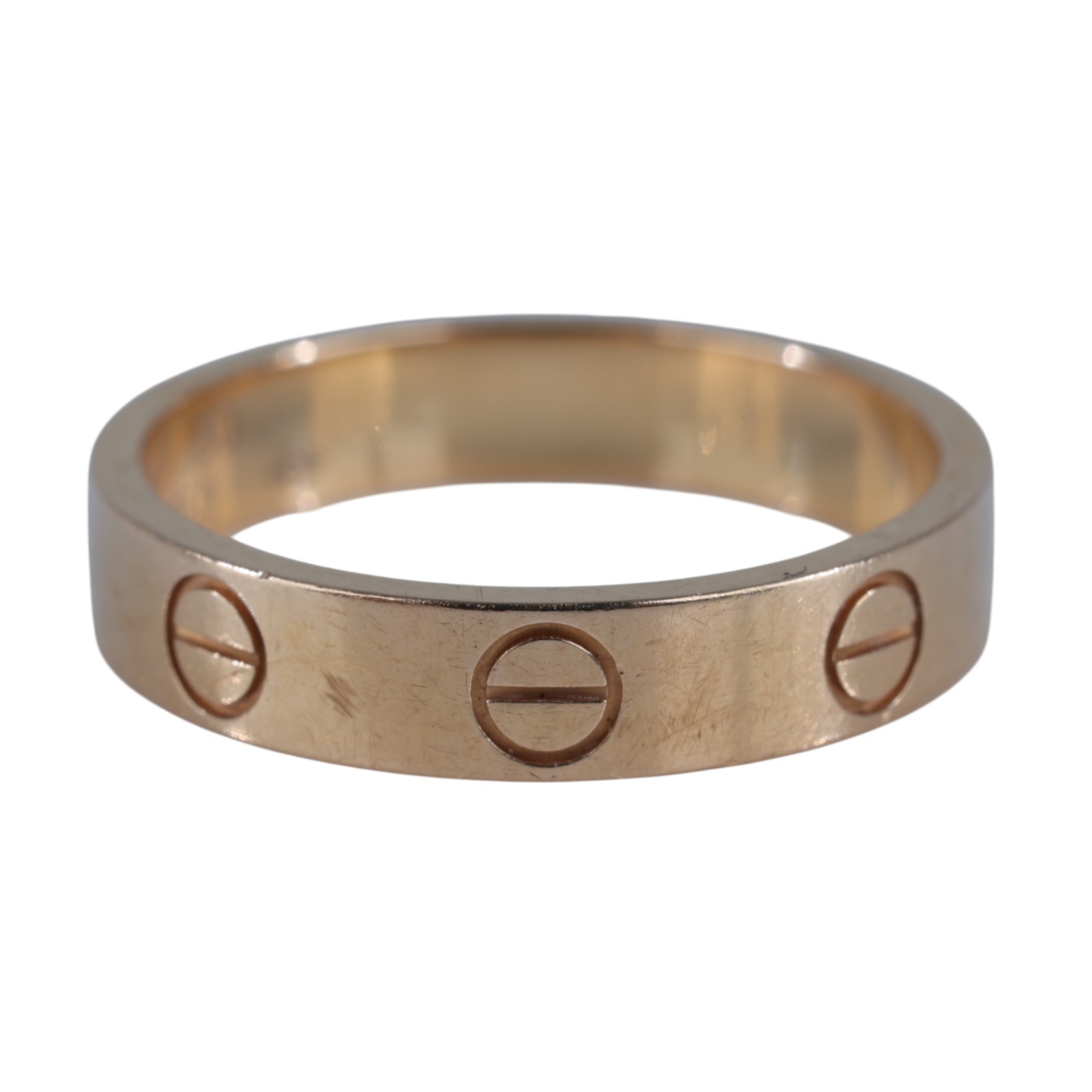 卡地亞 CARTIER Love 戒指 小型款 B4085250 18KRG LOVE戒指#50 原廠盒子2/購買證明/保書