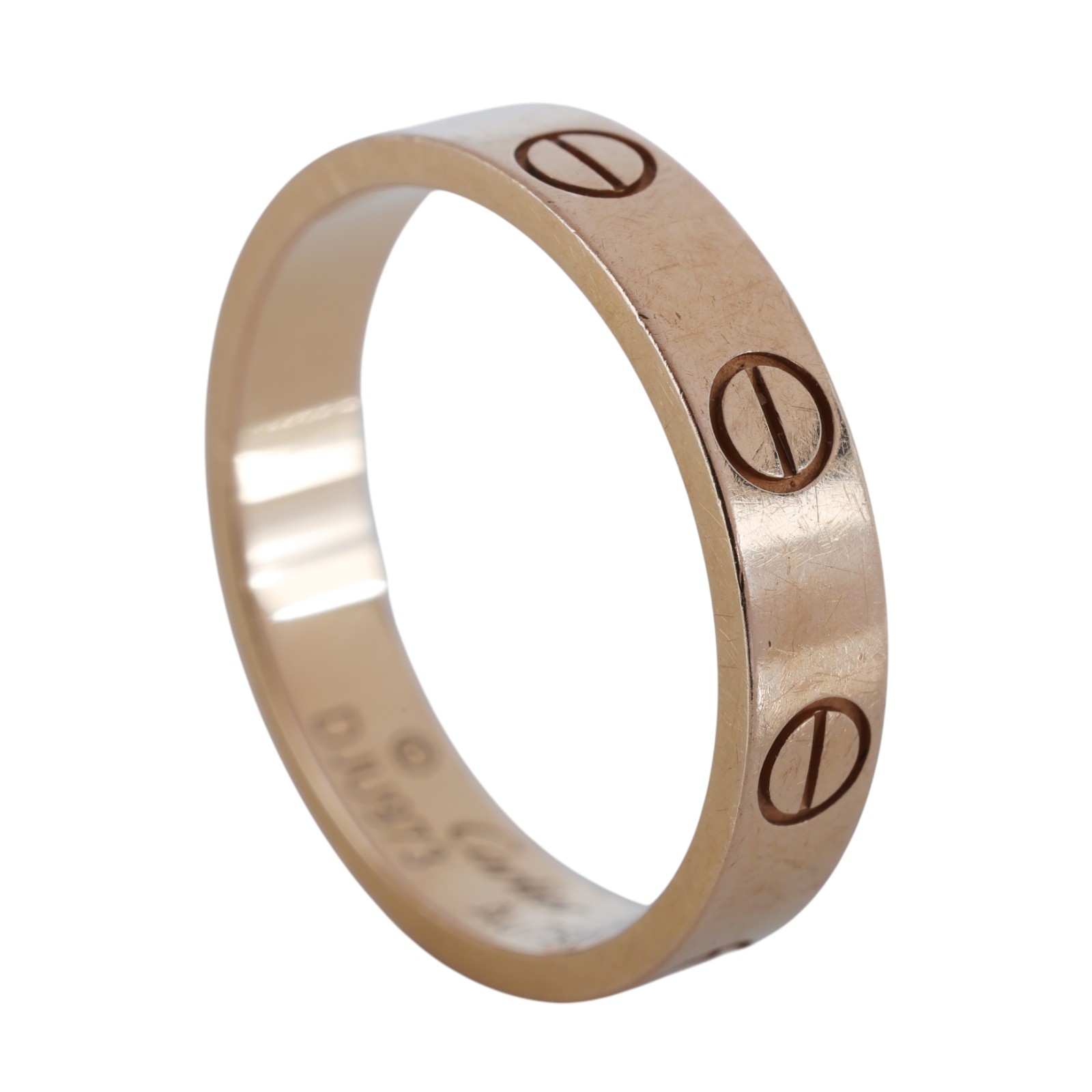 卡地亞 CARTIER Love 戒指 小型款 B4085250 18KRG LOVE戒指#50 原廠盒子2/購買證明/保書