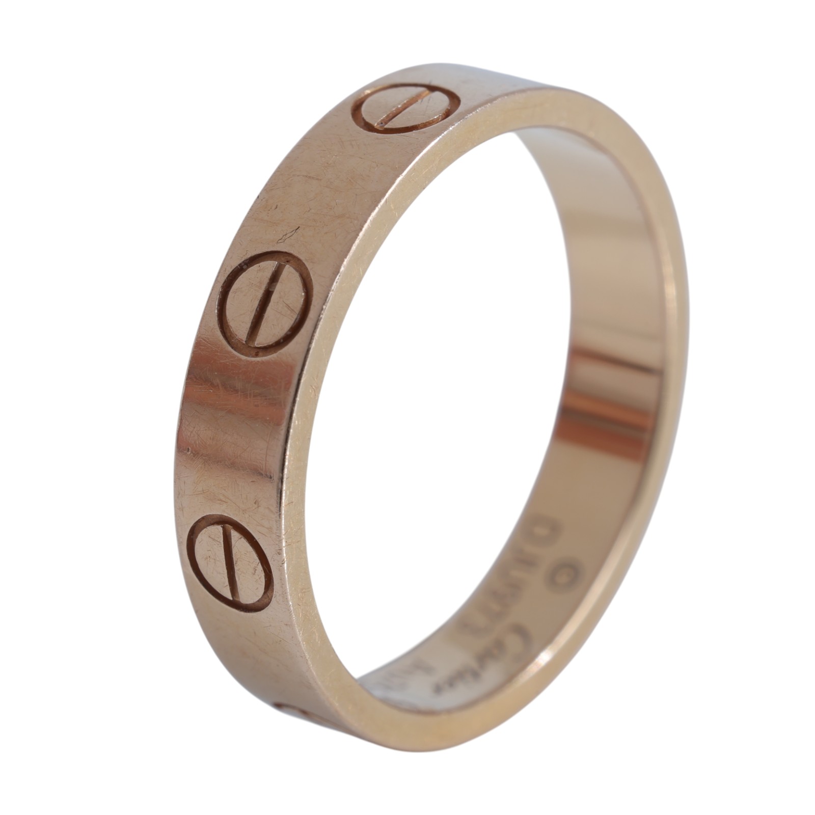 卡地亞 CARTIER Love 戒指 小型款 B4085250 18KRG LOVE戒指#50 原廠盒子2/購買證明/保書