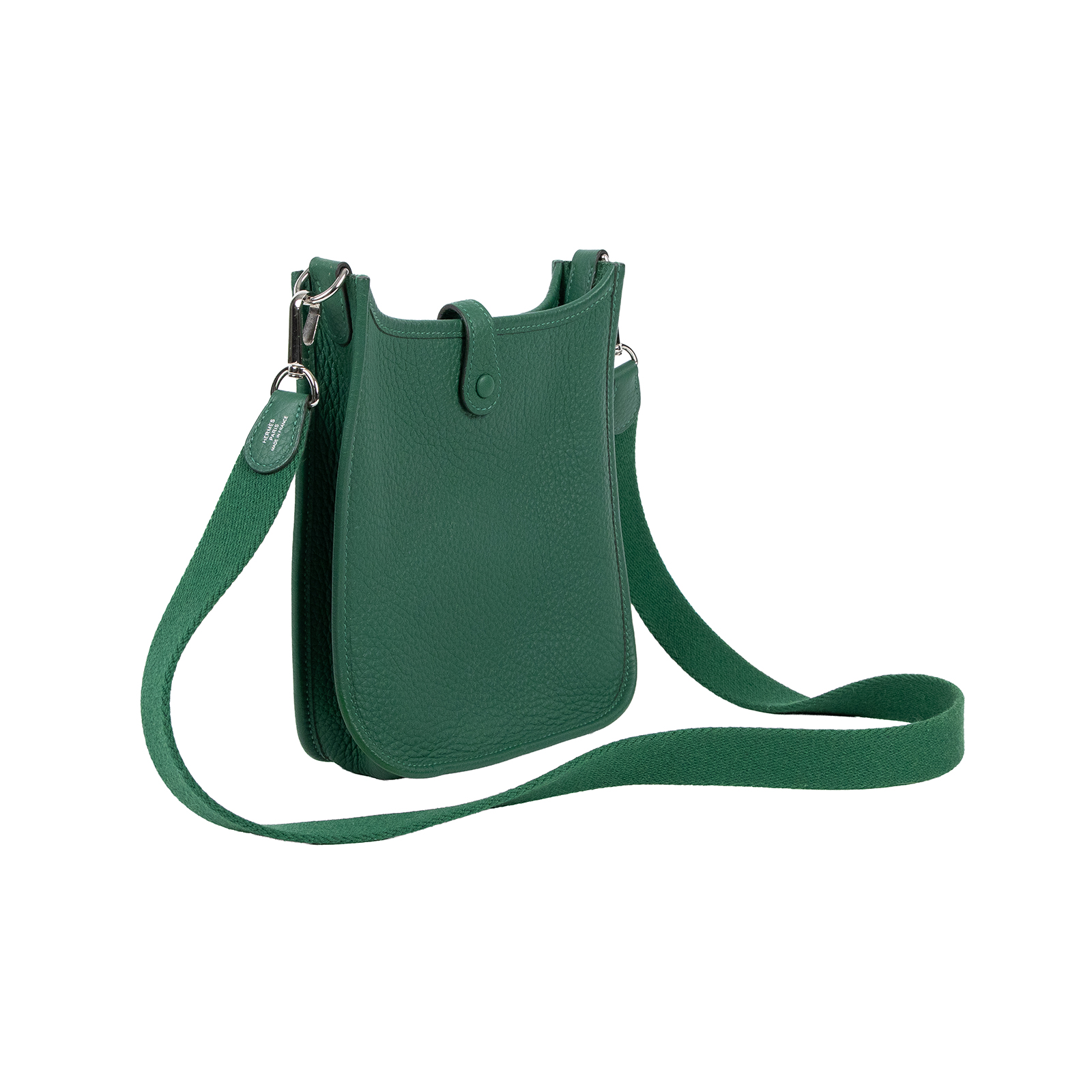 愛馬仕 Hermes Evelyne Bag Mini 伊芙琳包 Evelyne 16 EV16 W MP 009 W刻 綠EVELYNE MINI 背帶