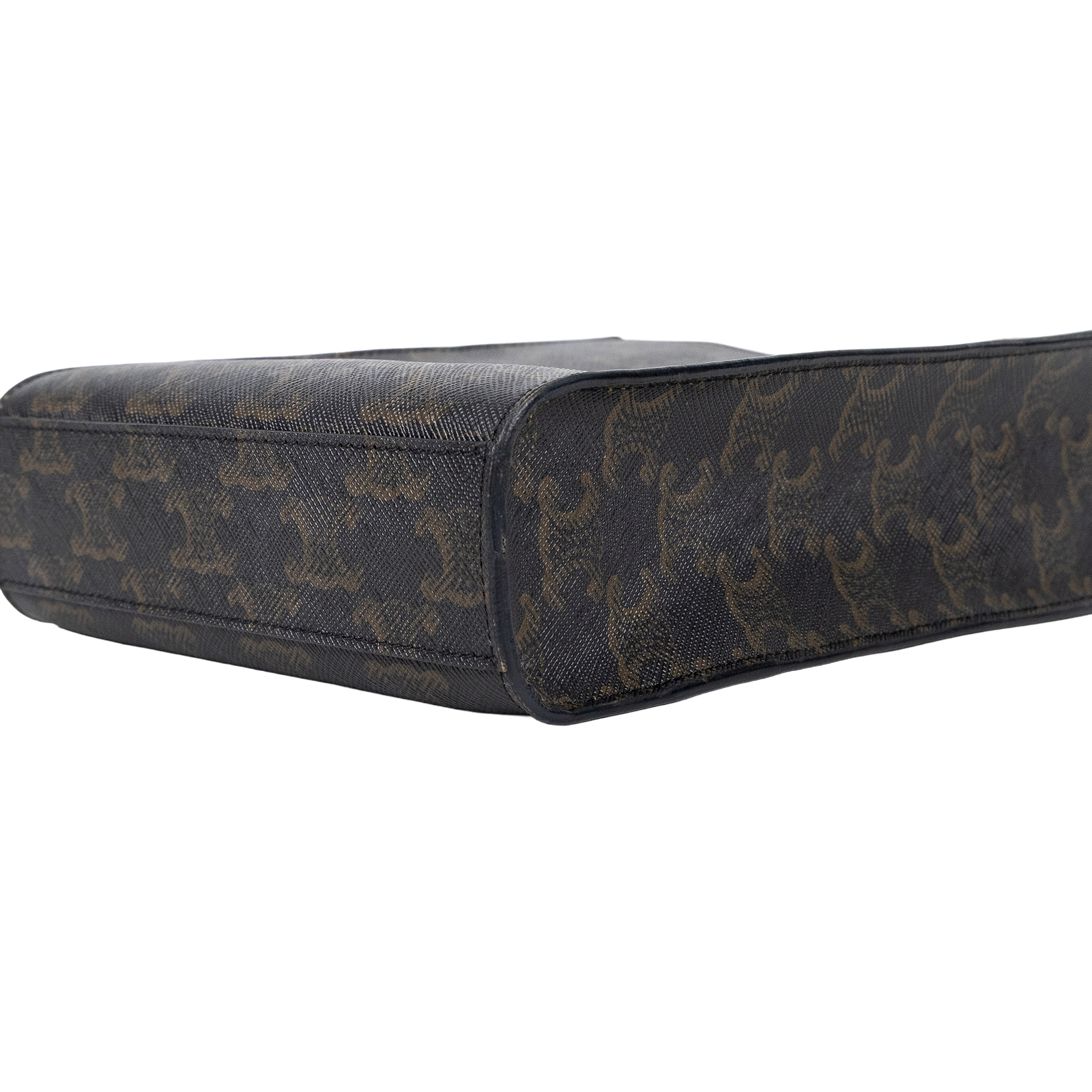 思琳 CELINE Triomphe帆布 迷你 直式 Cabas 肩背 手提包 194372BZK 原花TRIOMPHE琴譜包 背帶