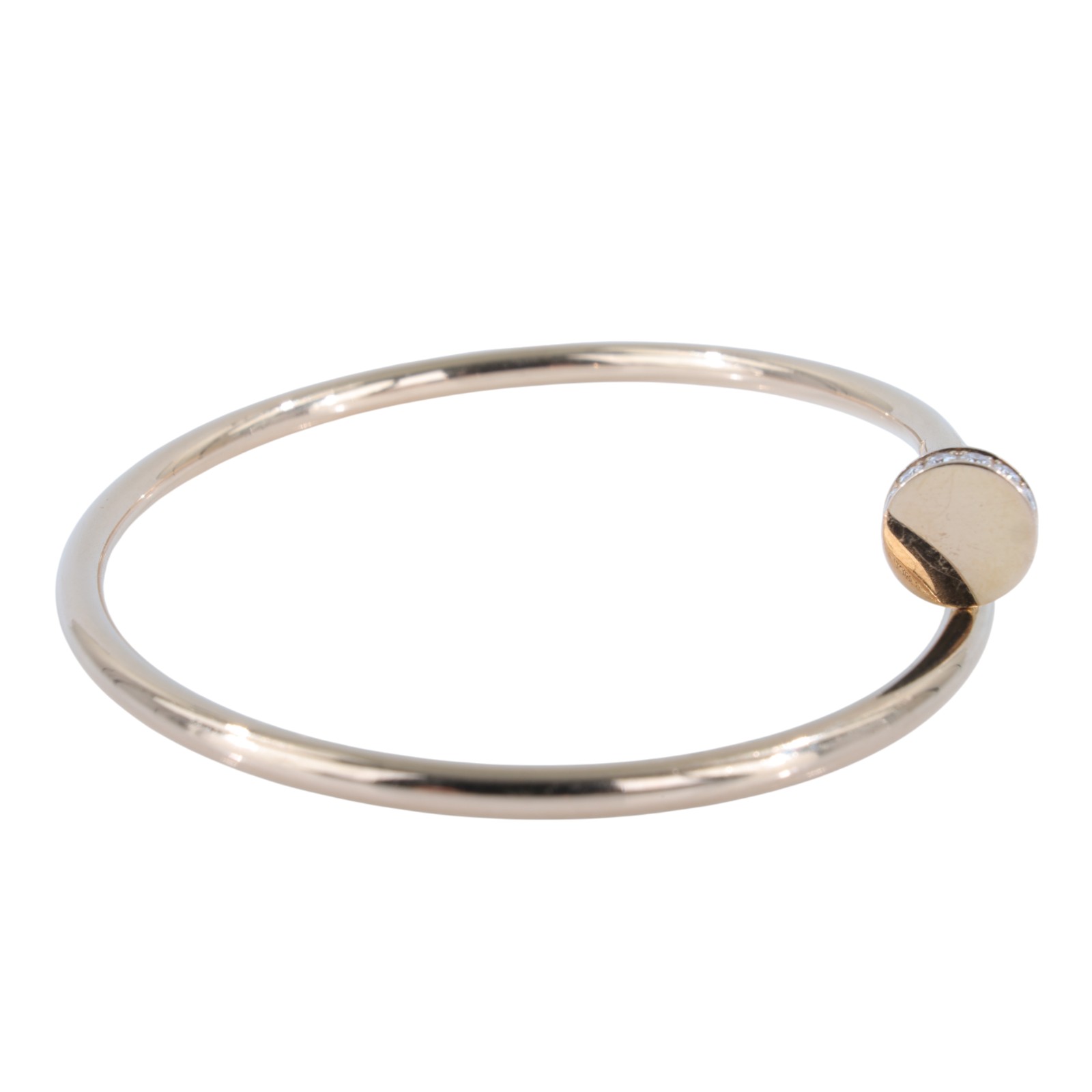 卡地亞 CARTIER Juste un Clou 手環 小型款 B6065815 YG 鑲鑽釘子手環JUSTE UN CL 原廠盒子/保書/購買證明