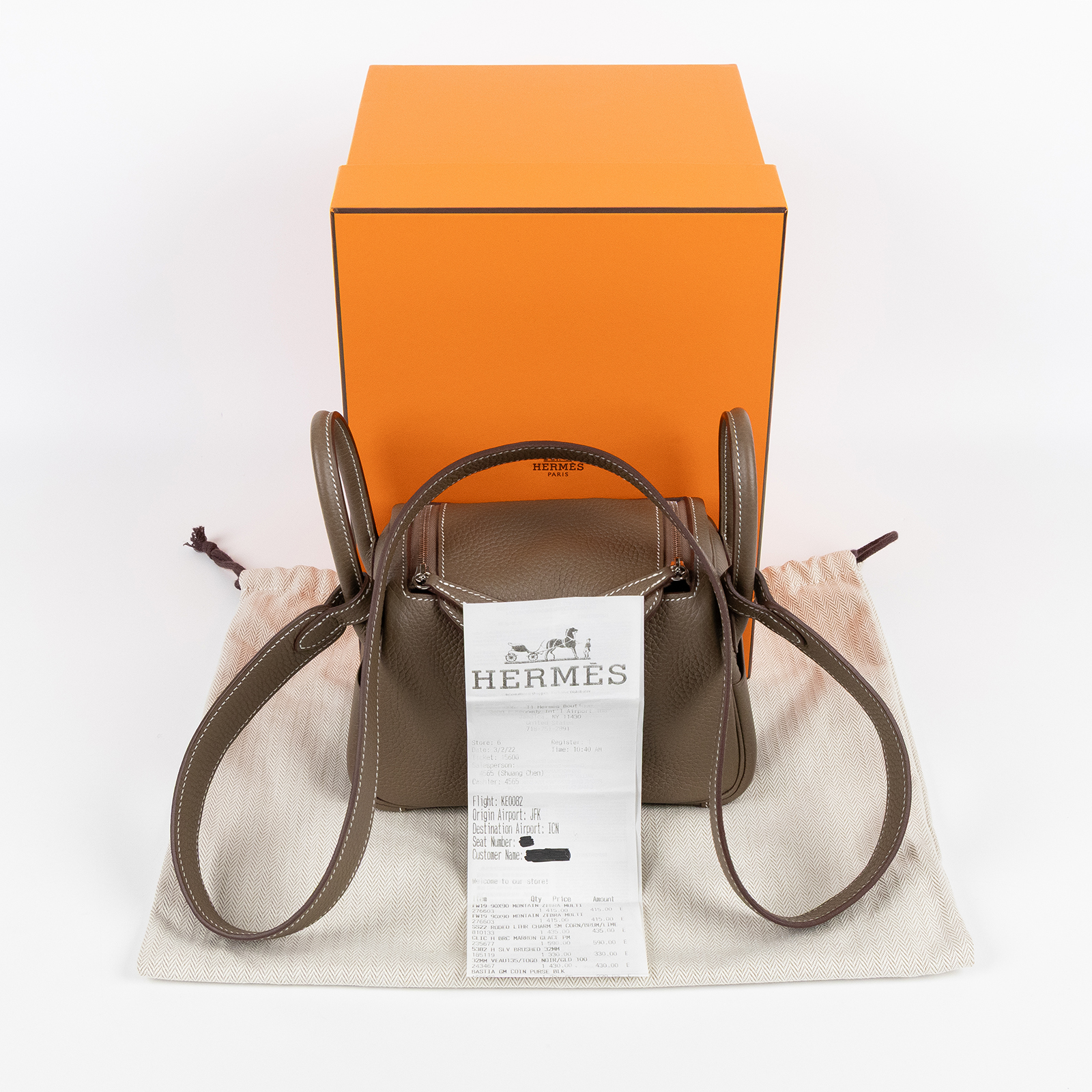 愛馬仕 Hermes Lindy 琳迪包 迷你 LDM Z MM 185 FH Z刻 大象灰MINI LINDY 原廠盒子/防塵袋/購買證明