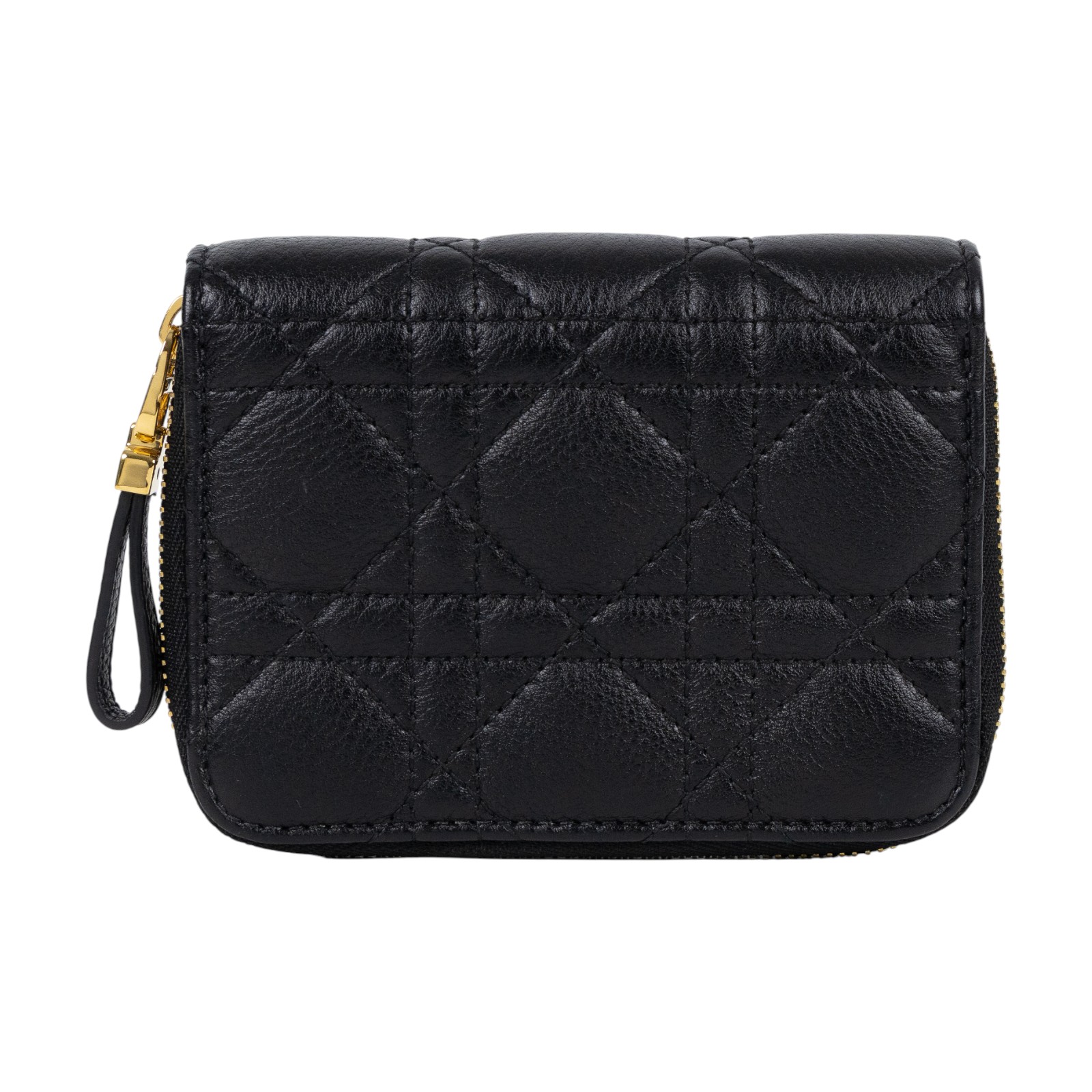 迪奧 CHRISTIAN DIOR Caro Scarlet 錢包 短夾 S5032UWHC 黑金Caro Scarlet 錢包 原廠盒子/防塵袋/購買證明