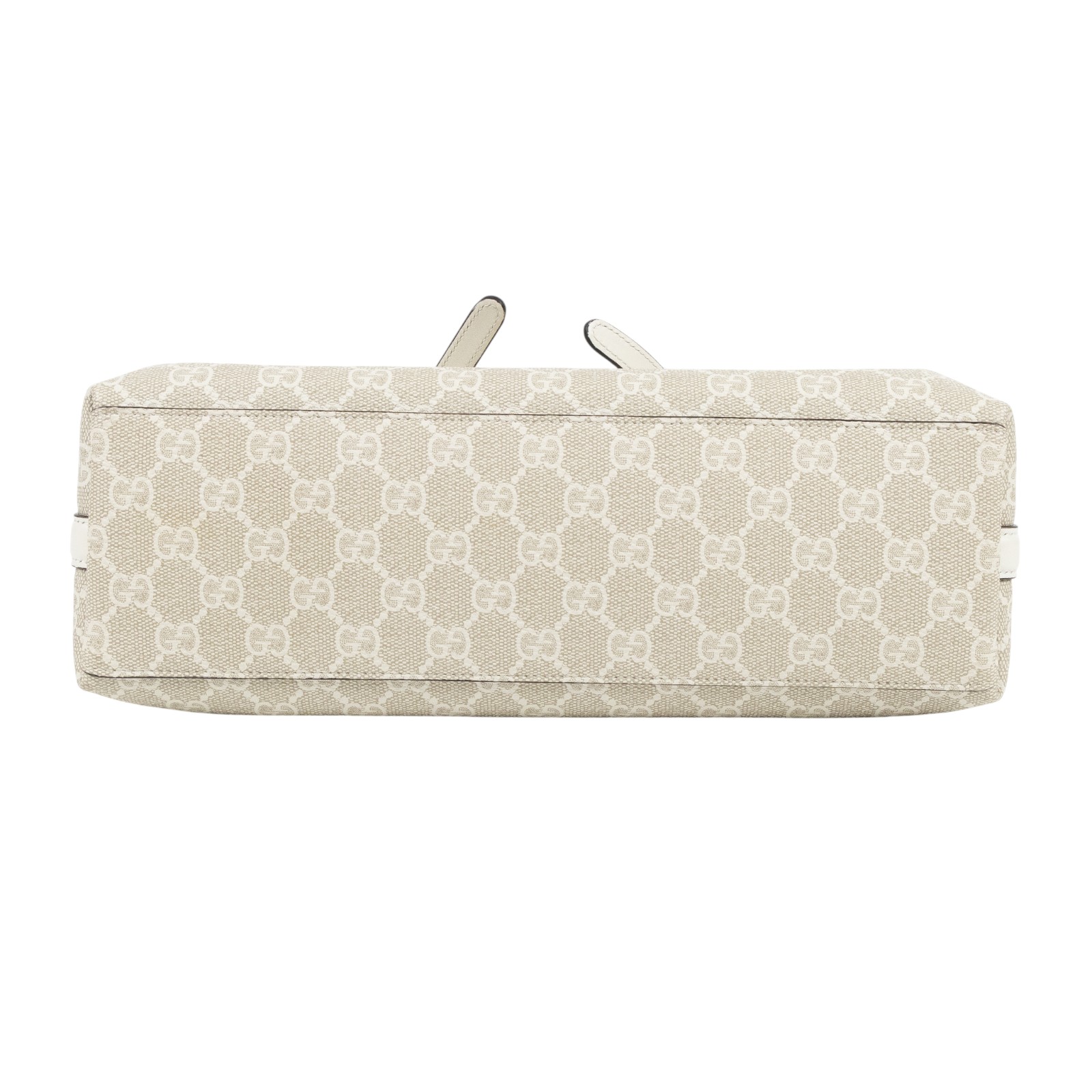 古馳 GUCCI GG Emblem 中型 托特包 815214 FAD6L 白GG Emblem系列托特包 中號 原廠盒子/防塵袋/背帶/購買證明