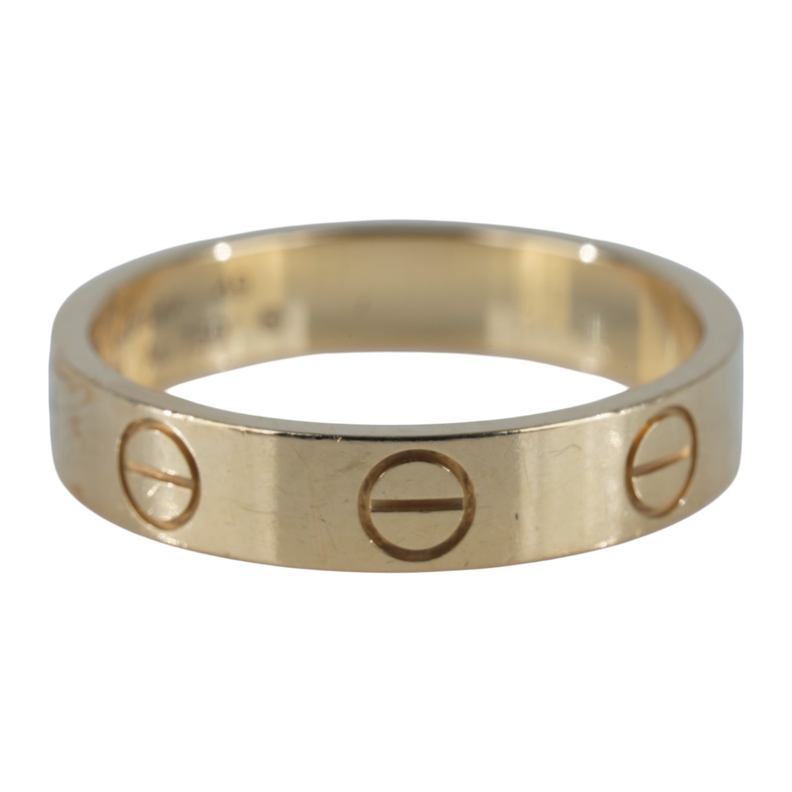 卡地亞 CARTIER Love 戒指 小型款 B4085049 18KYG LOVE戒指 #49 原廠盒子2/保證卡/購買證明