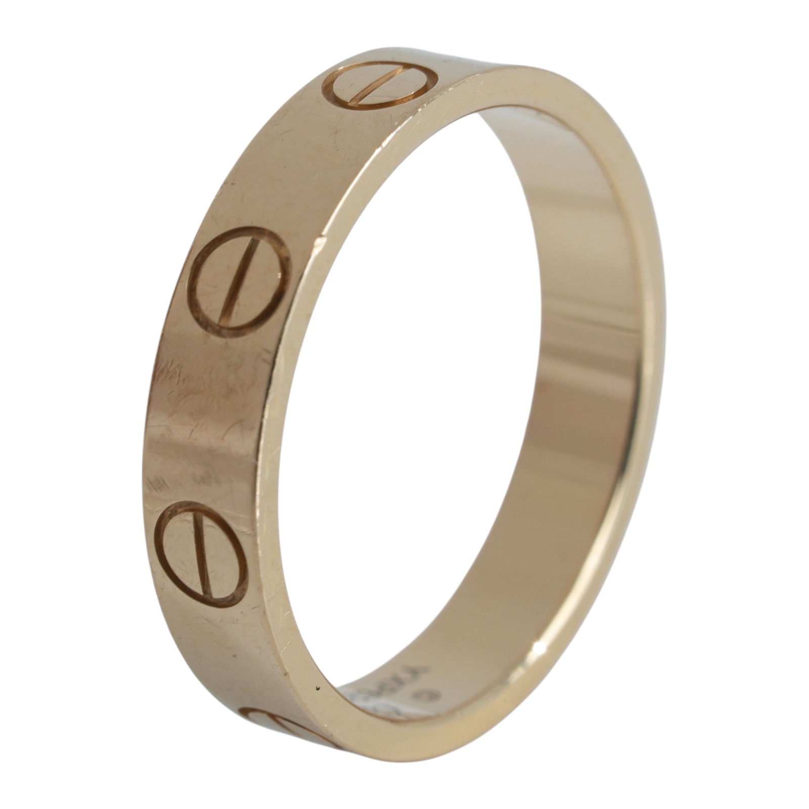 卡地亞 CARTIER Love 戒指 小型款 B4085049 18KYG LOVE戒指 #49 原廠盒子2/保證卡/購買證明