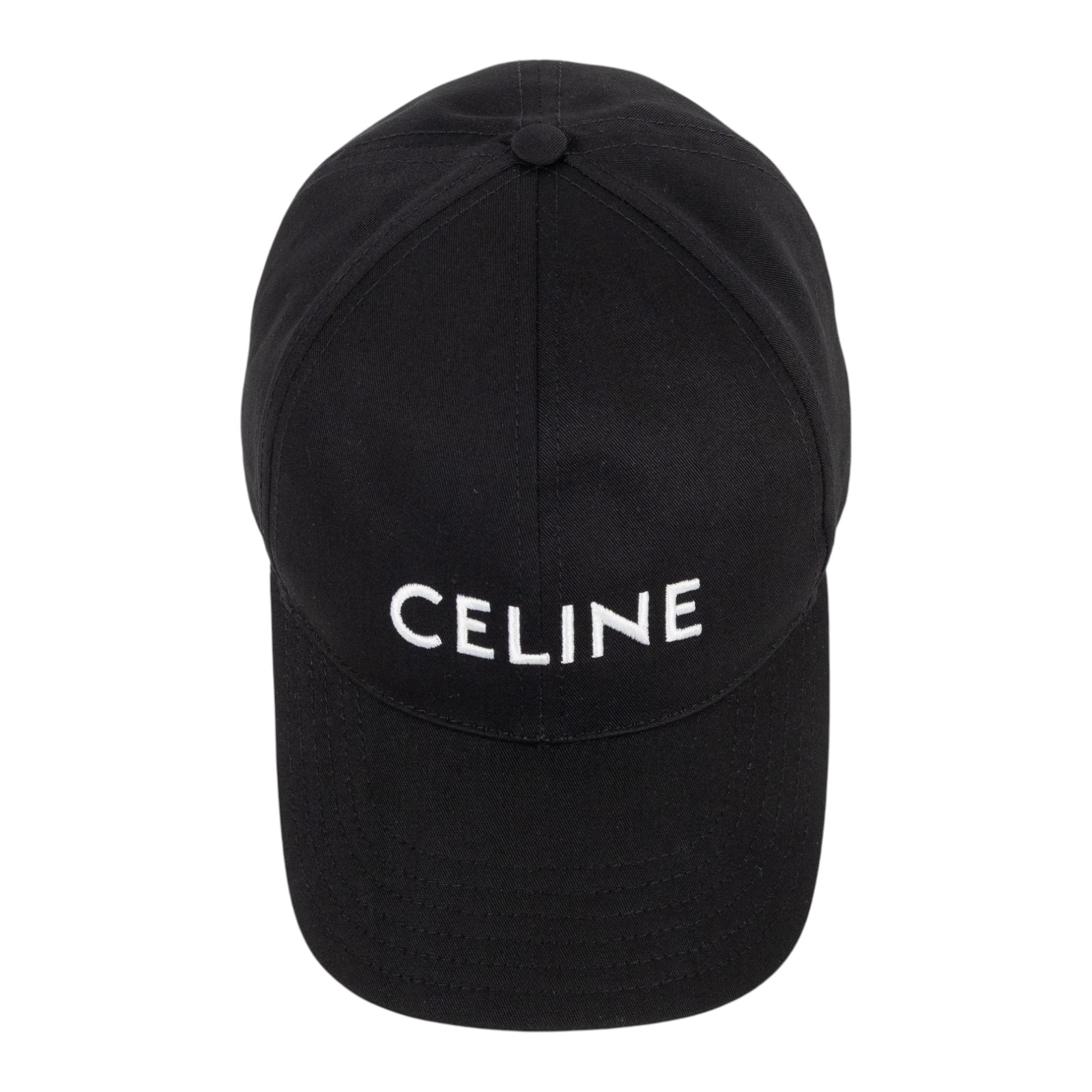 思琳 CELINE 棉質棒球帽 2AUS9242N_M 黑棒球帽#M 防塵袋/購買證明
