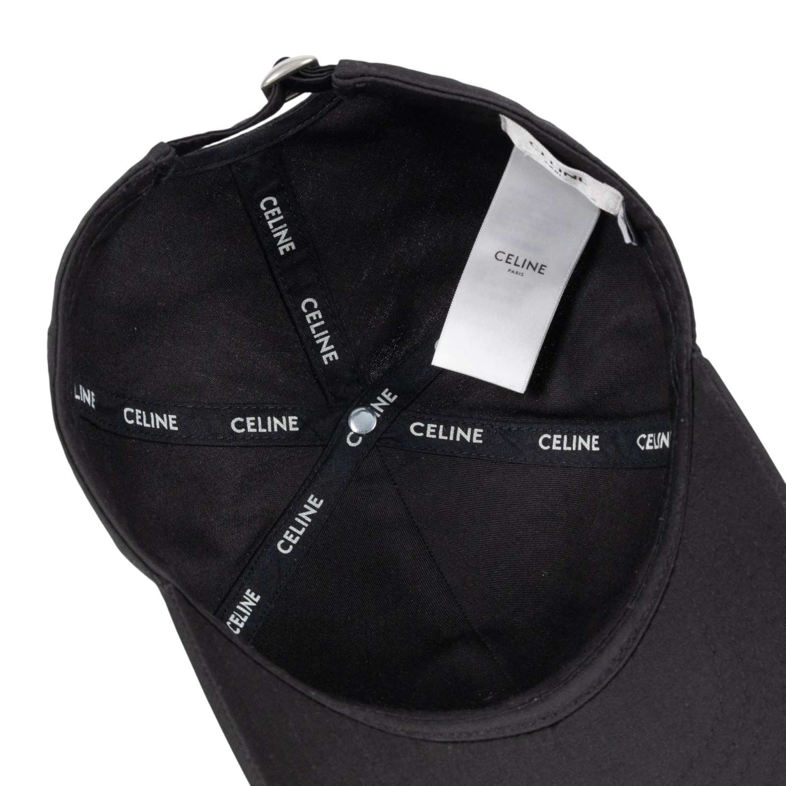 思琳 CELINE 棉質棒球帽 2AUS9242N_M 黑棒球帽#M 防塵袋/購買證明