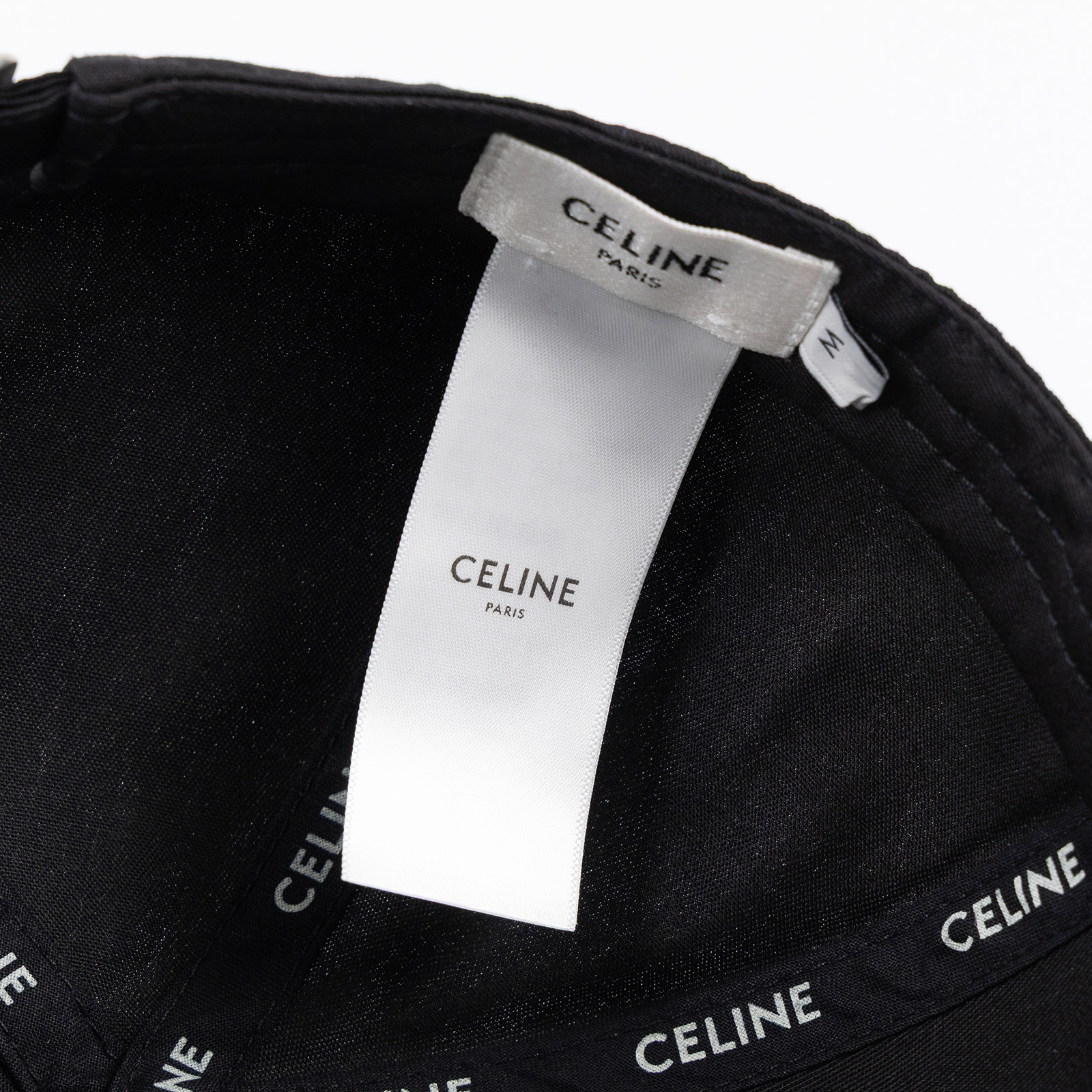 思琳 CELINE 棉質棒球帽 2AUS9242N_M 黑棒球帽#M 防塵袋/購買證明