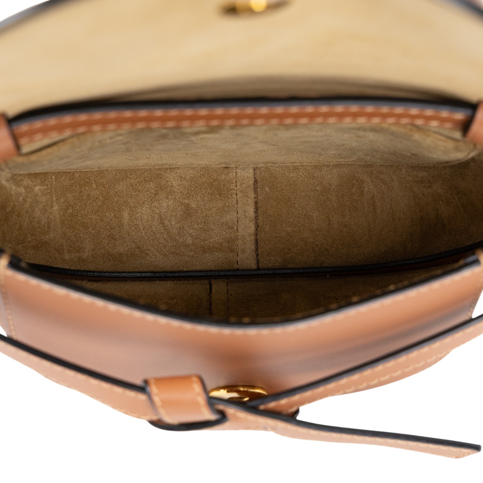 羅意威 LOEWE Mini Gate Dual bag 迷你 小牛皮 肩背包 帆布背帶 A650N46X13 棕色MINI GATE帆布背帶 防塵袋