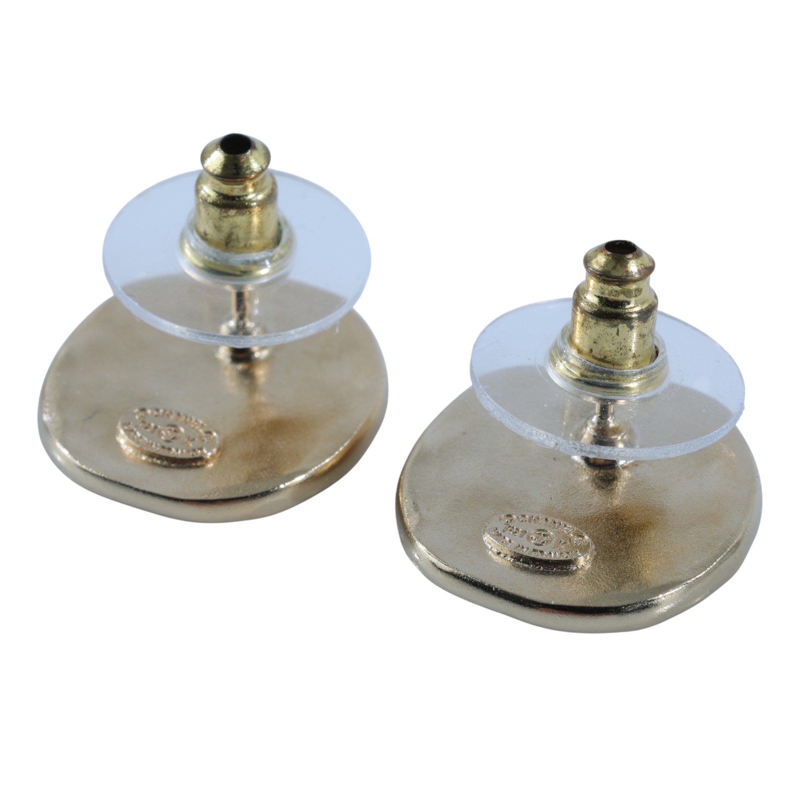 香奈兒 CHANEL CC LOGO 水鑽 項鍊 鎖骨鍊 F21K 金色雙C水鑽耳環 原廠盒子/內襯