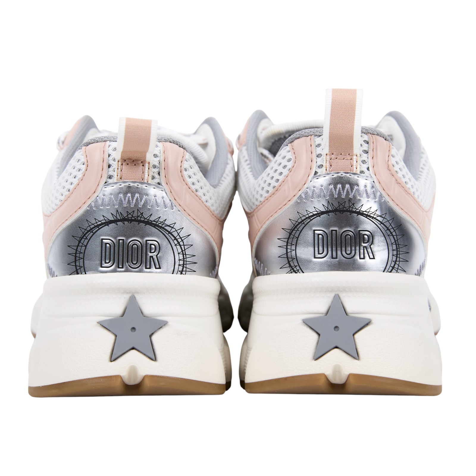 迪奧 CHRISTIAN DIOR Chrono 運動鞋 KCK414TRM_36 粉CHRONO運動鞋#36 原廠盒子/防塵袋2/替換鞋帶