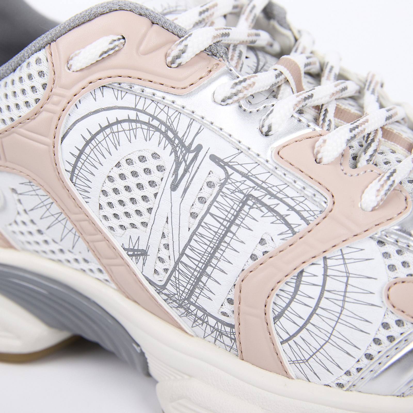 迪奧 CHRISTIAN DIOR Chrono 運動鞋 KCK414TRM_36 粉CHRONO運動鞋#36 原廠盒子/防塵袋2/替換鞋帶