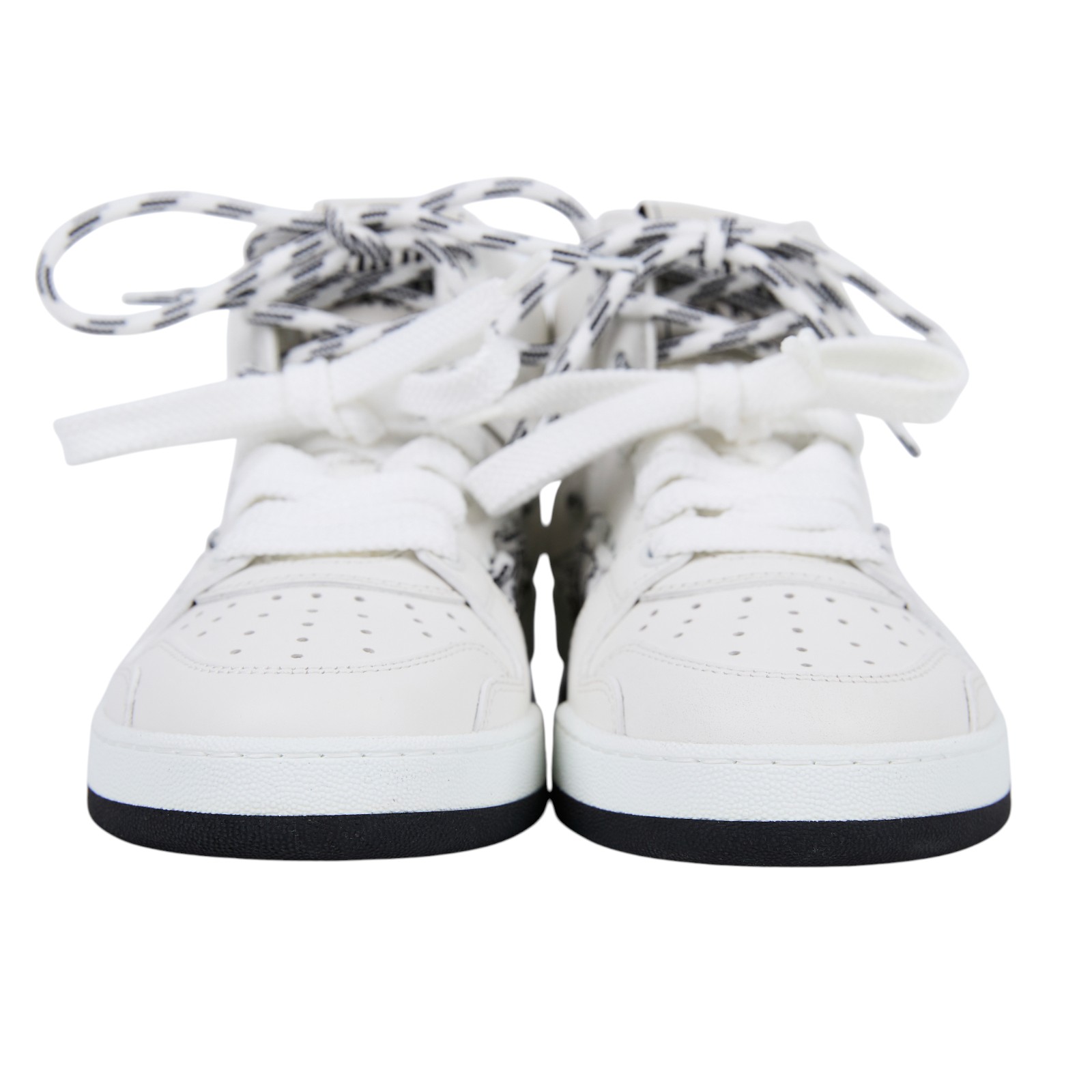 迪奧 CHRISTIAN DIOR FIRST 高筒 運動鞋 KCK431CTF_S10W_36 白FIRST綁帶高統鞋#36 原廠盒子/防塵袋