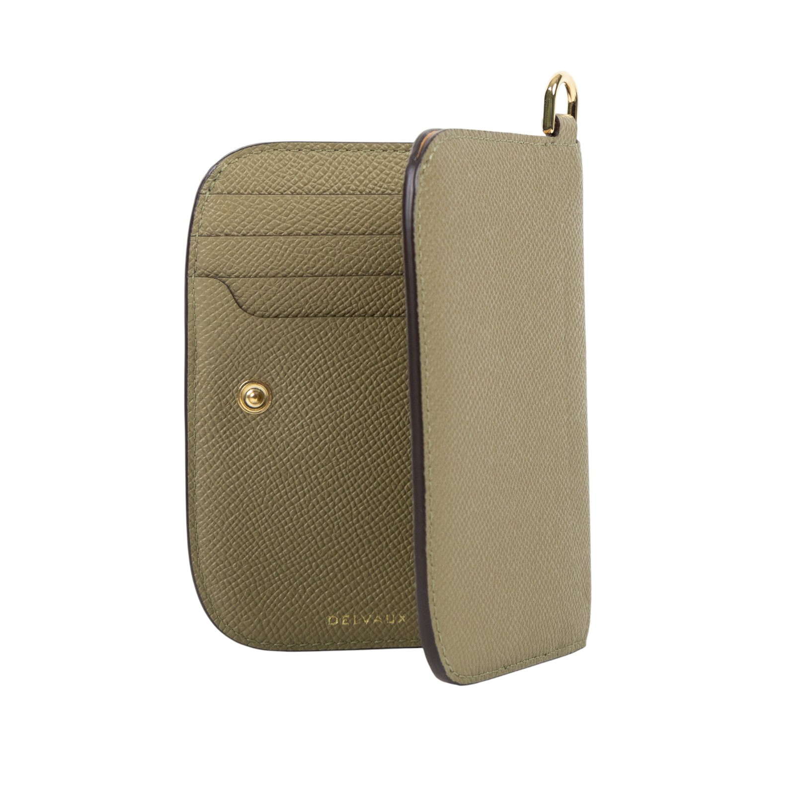 德爾沃 DELVAUX  Vagabond Compact Wallet 錢包 短夾 AB0674BKN 綠Vagabond短夾 原廠盒子/防塵袋