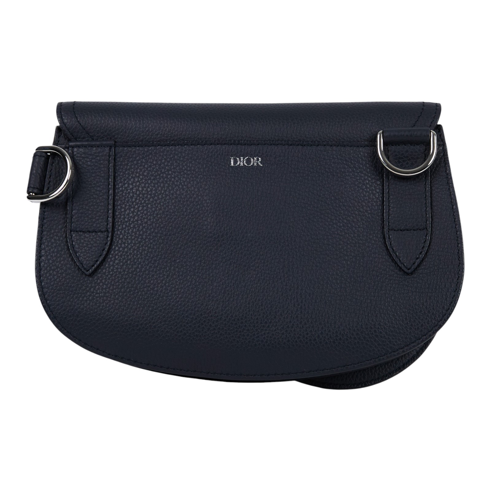 迪奧 CHRISTIAN DIOR Saddle Oblique 馬鞍包 1ADPO095YMJ 藍皮革SADDLE胸包 防塵袋/購買證明