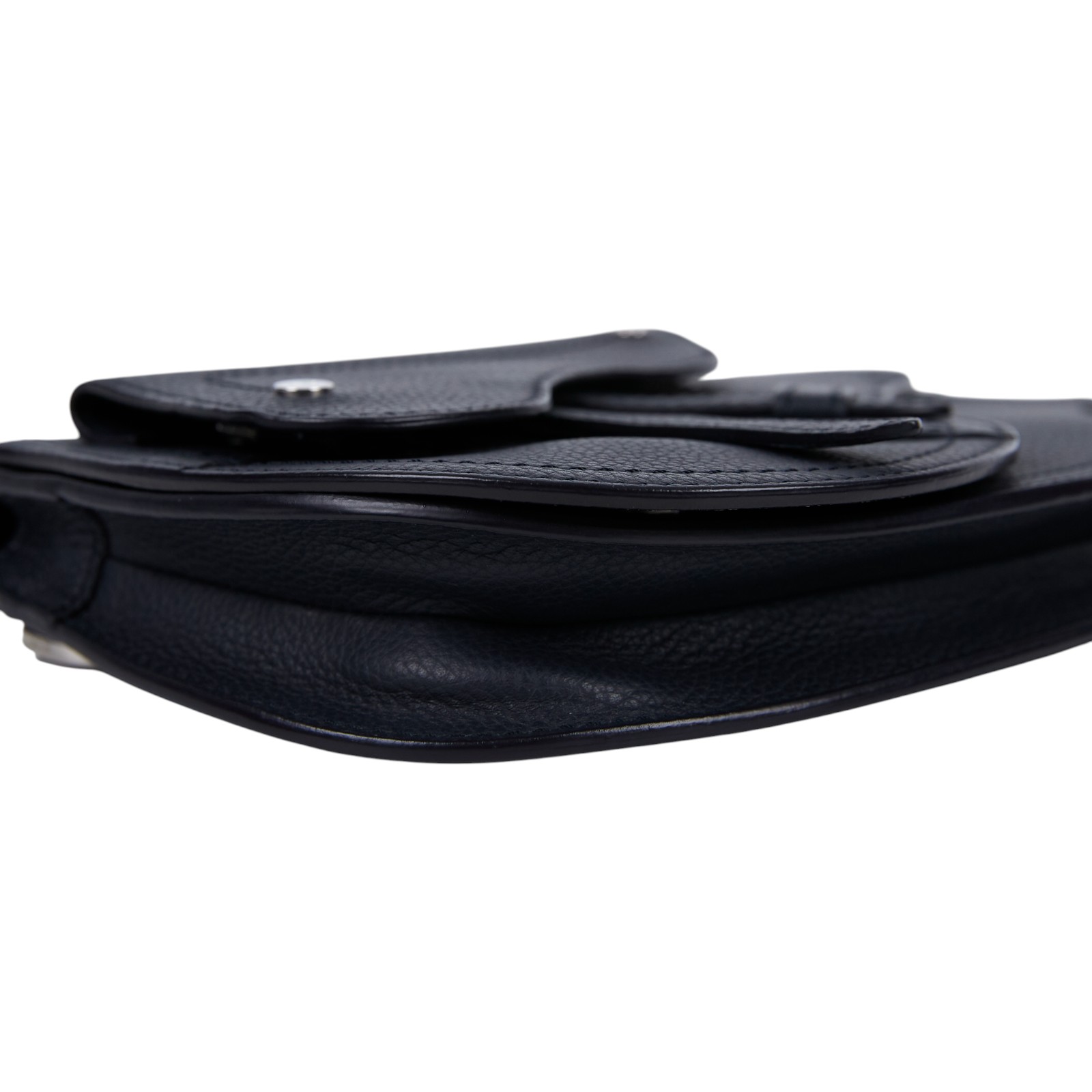 迪奧 CHRISTIAN DIOR Saddle Oblique 馬鞍包 1ADPO095YMJ 藍皮革SADDLE胸包 防塵袋/購買證明