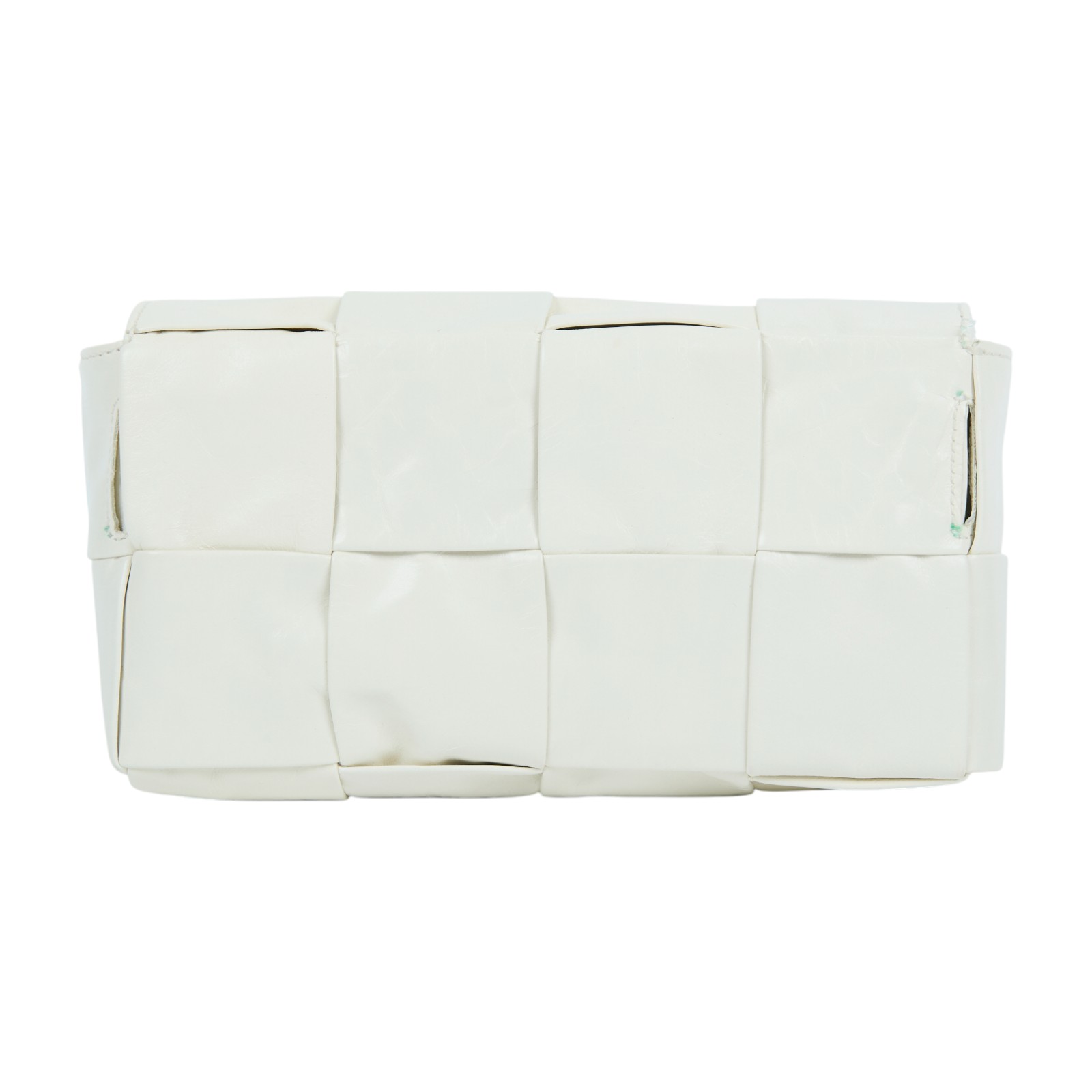 寶緹嘉 BOTTEGA VENETA Cassette 方形編織 腰包 668572VMAY1 4X2 白CASSETTE 防塵袋