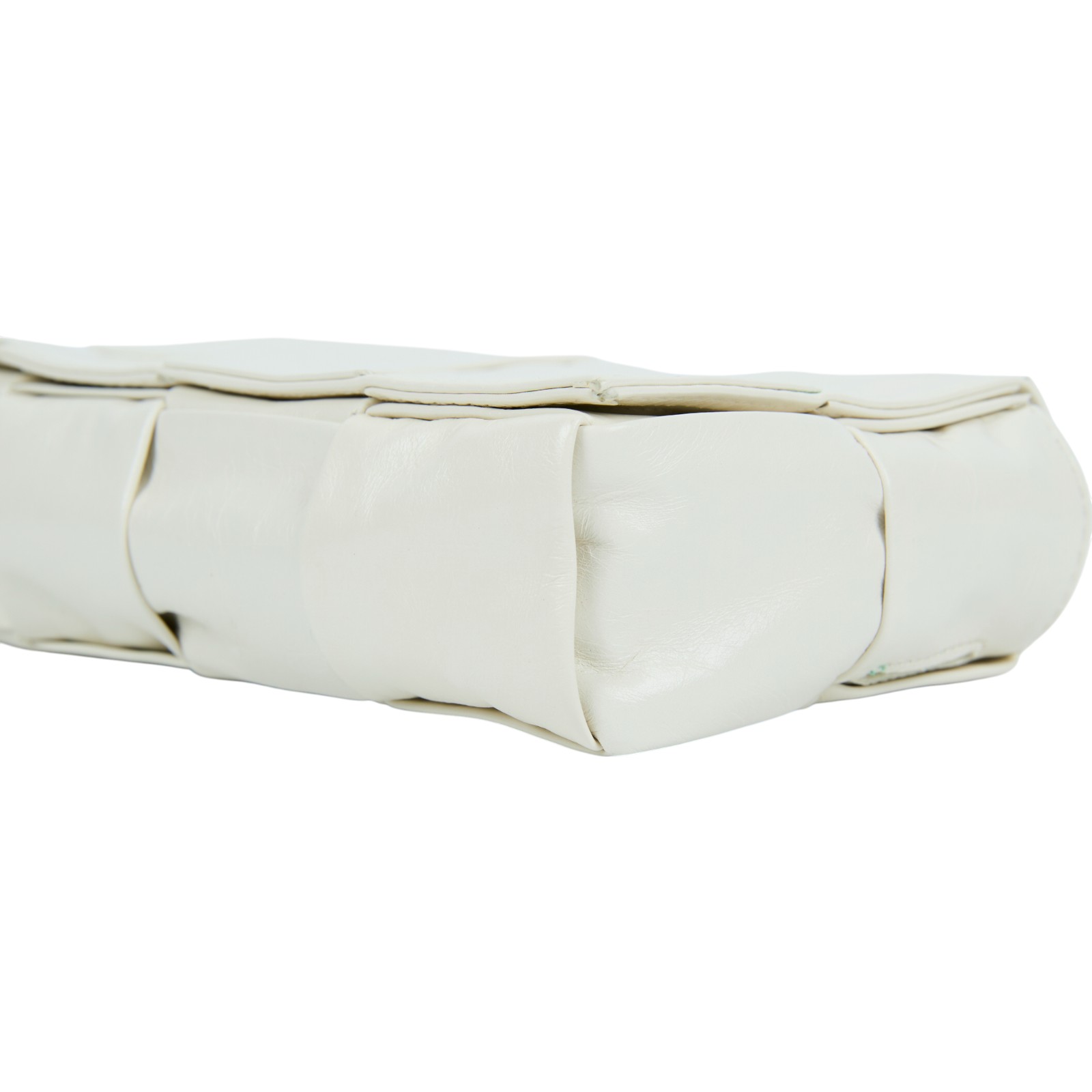 寶緹嘉 BOTTEGA VENETA Cassette 方形編織 腰包 668572VMAY1 4X2 白CASSETTE 防塵袋