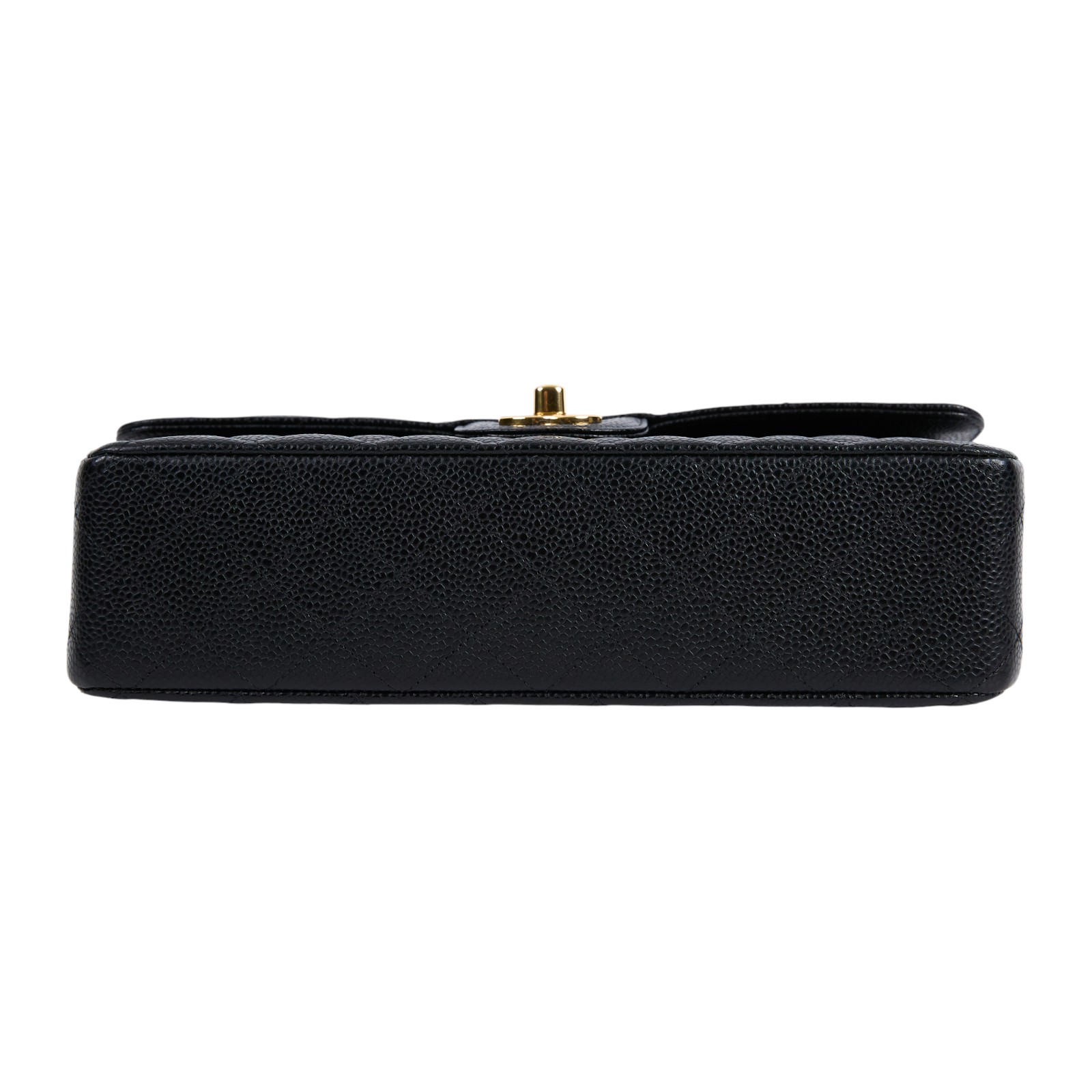 香奈兒 CHANEL CF 經典 11.12 口蓋包 A01112 晶片款 黑金荔枝COCO25 防塵袋/原廠盒子